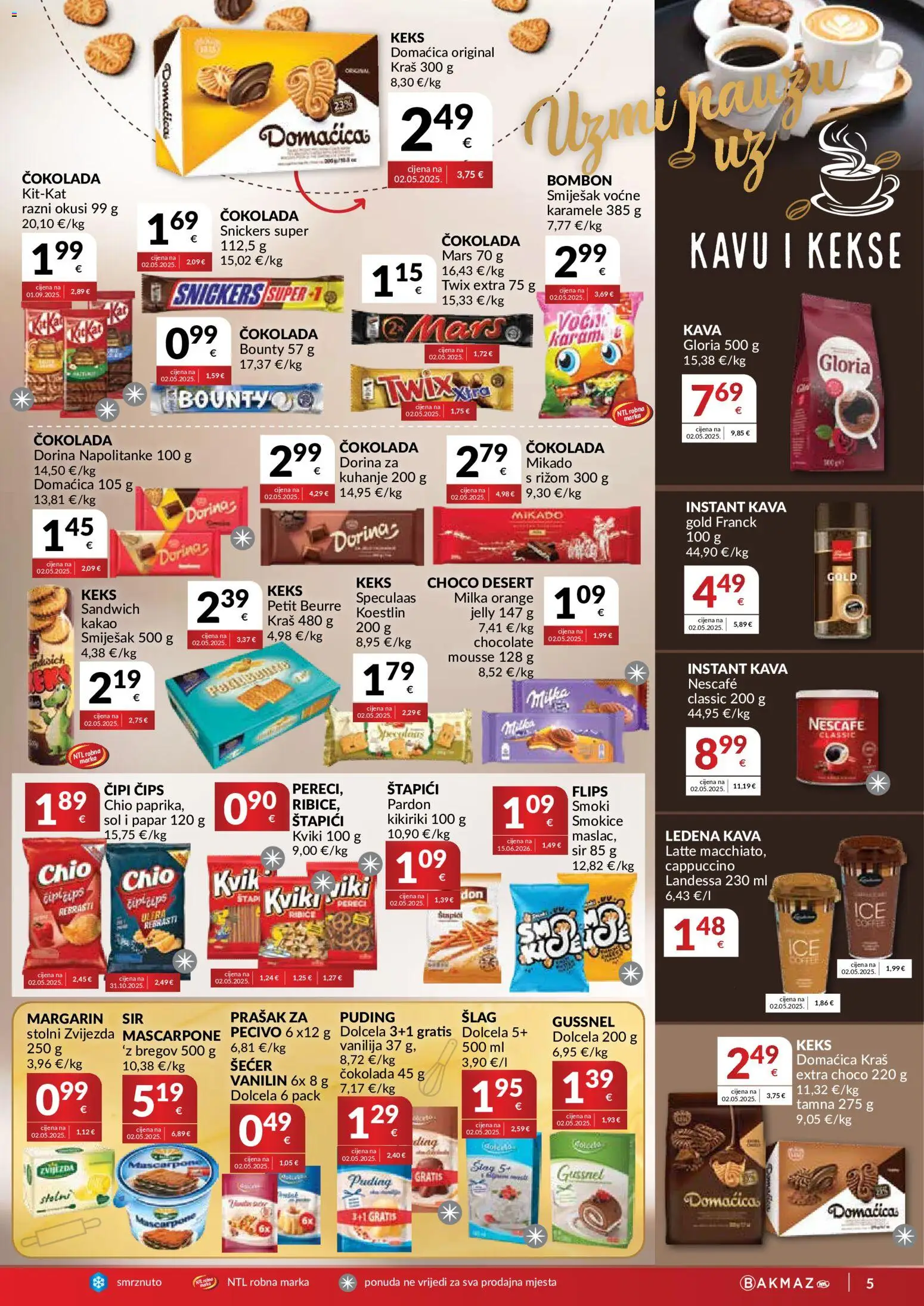 Bakmaz katalog akcija strana 5 – vrijedi od 12.8. do 18.8.2026.