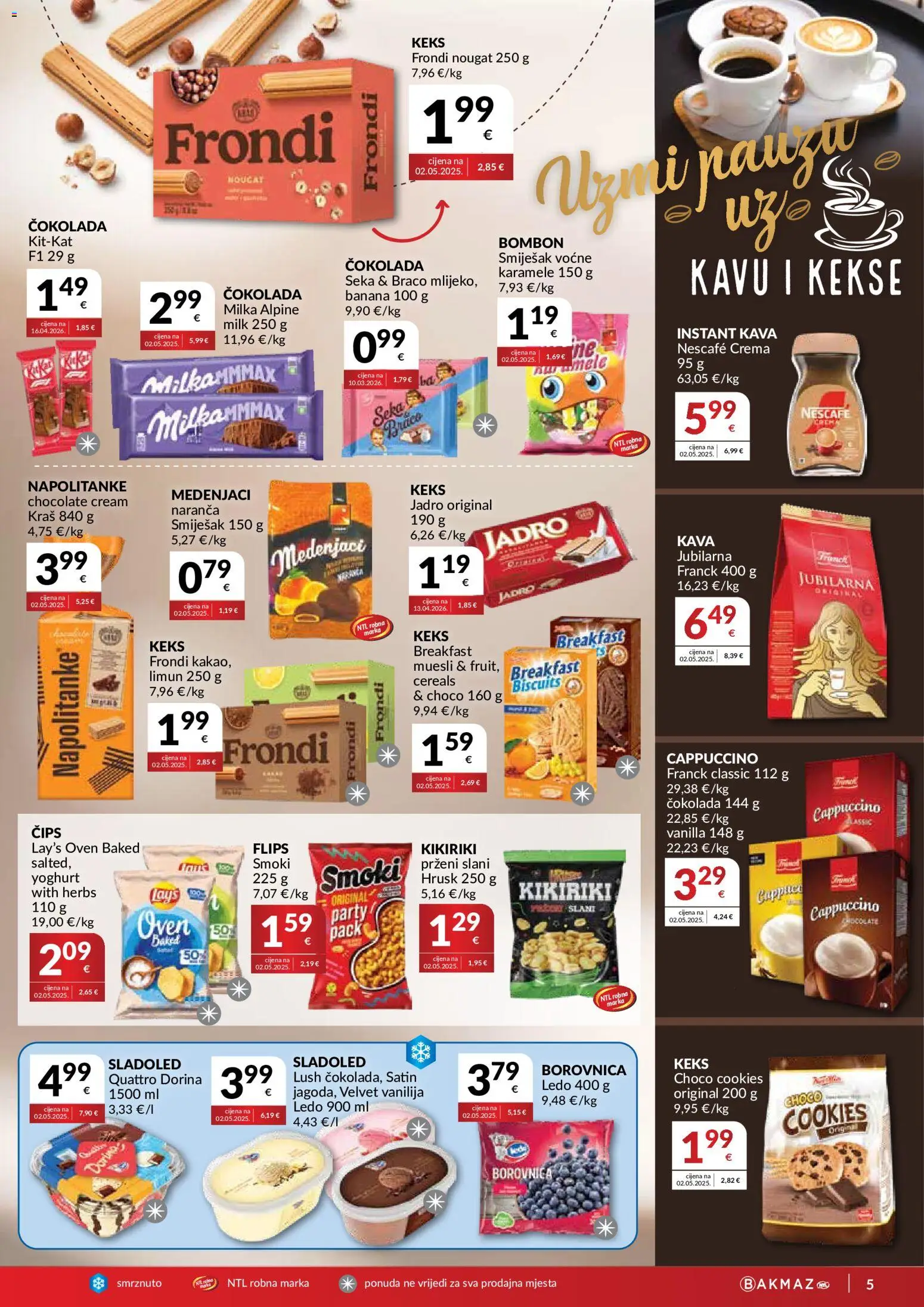 Bakmaz katalog akcija strana 5 – vrijedi od 29.7. do 4.8.2026.
