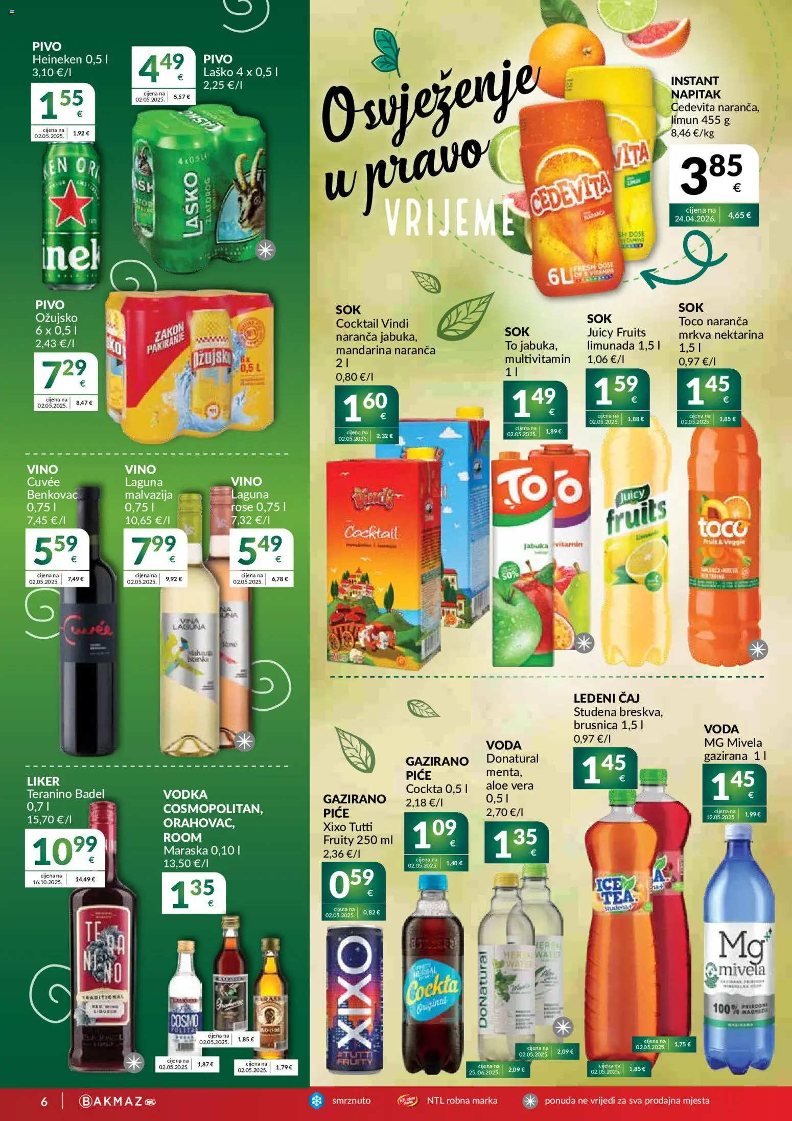 Bakmaz katalog akcija strana 6 – vrijedi od 5.8. do 11.8.2026.