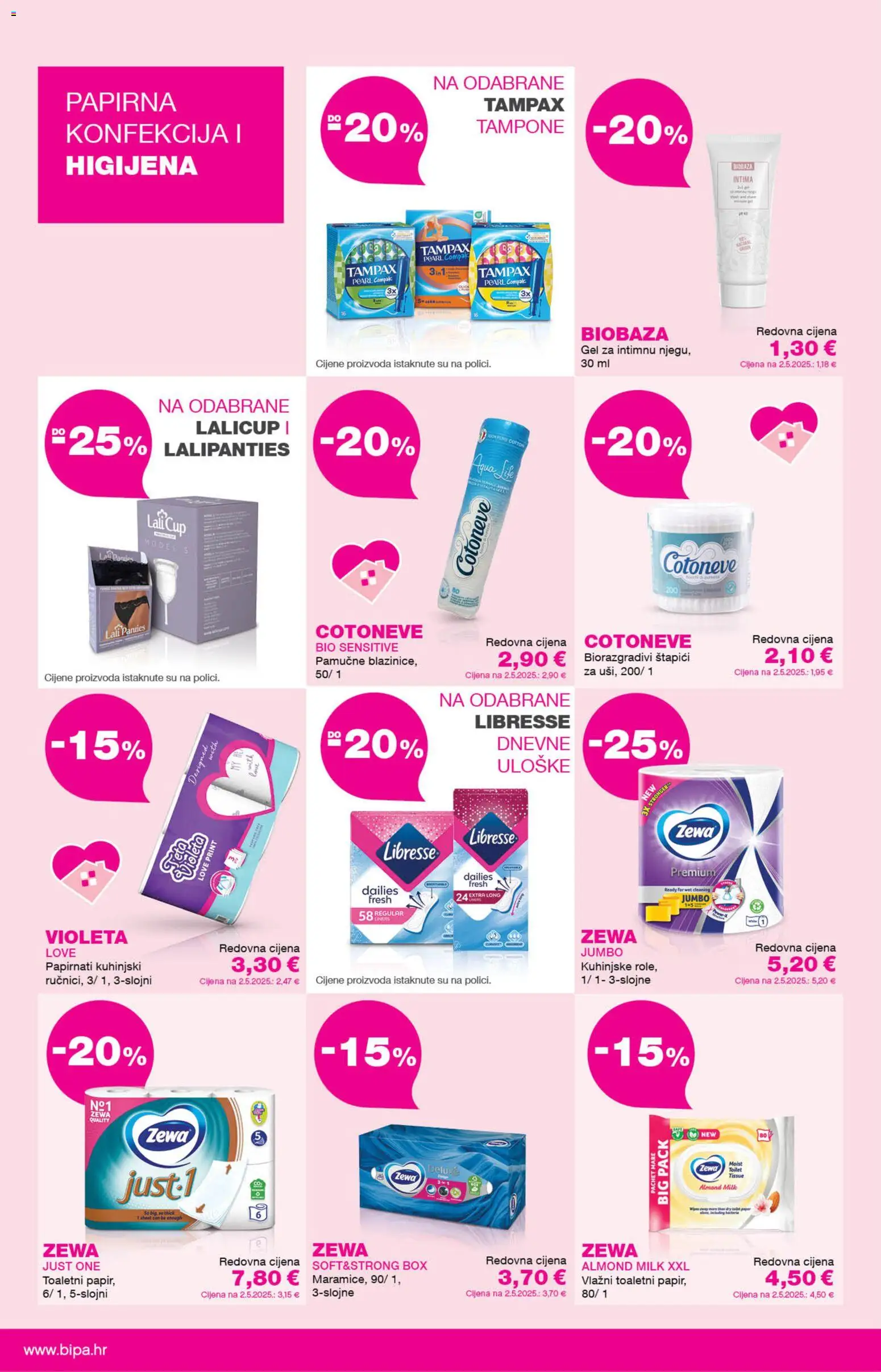 Bipa katalog akcija strana 12 – vrijedi od 1.7. do 31.8.2026.