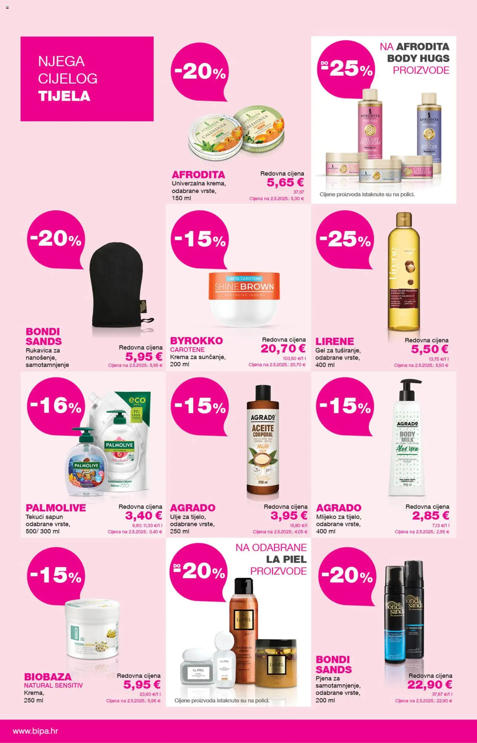 Bipa katalog akcija strana 4 – vrijedi od 1.7. do 31.8.2026.