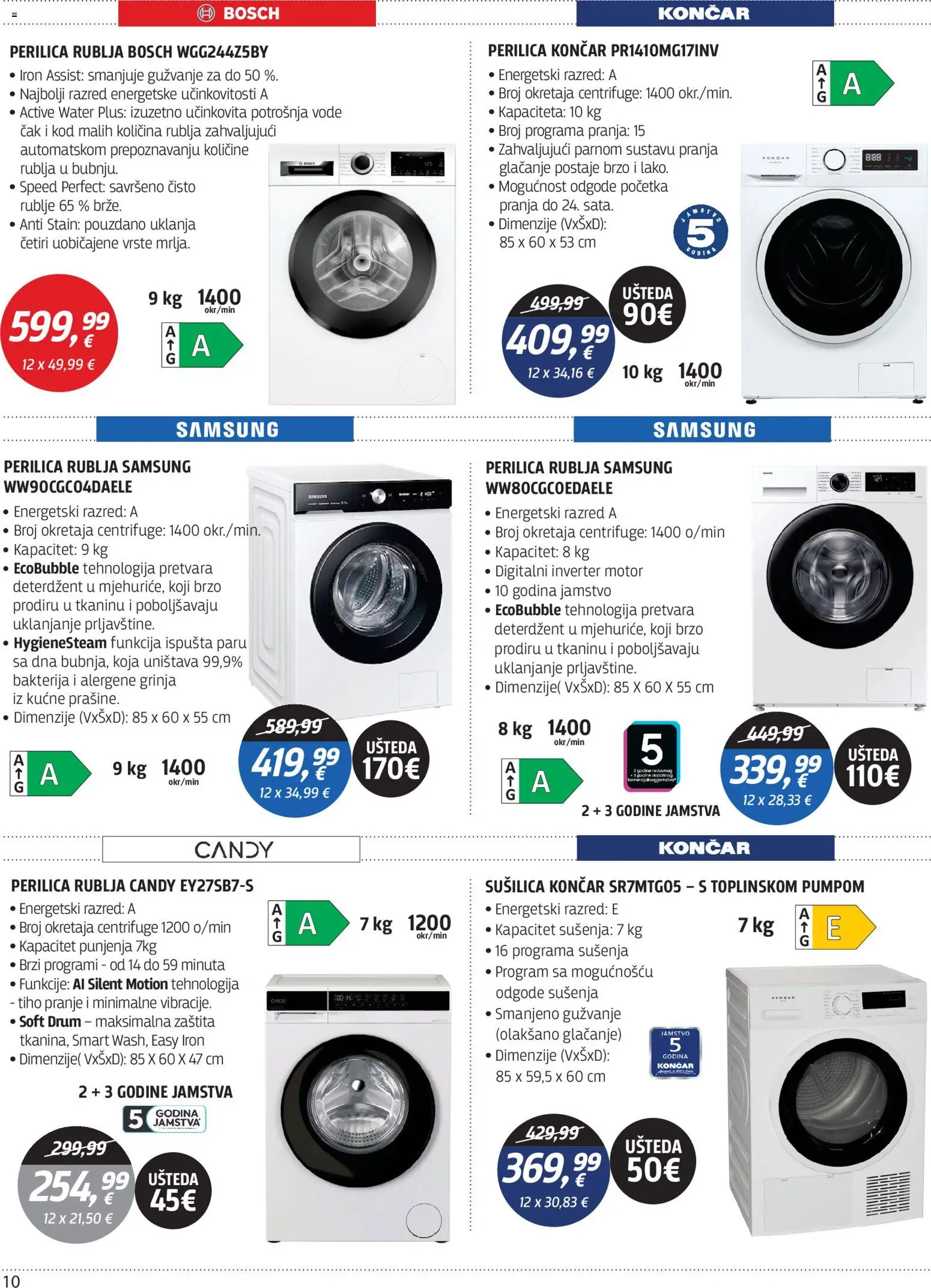 Centar Tehnike katalog akcija strana 10 – vrijedi od 10.8. do 31.8.2026.