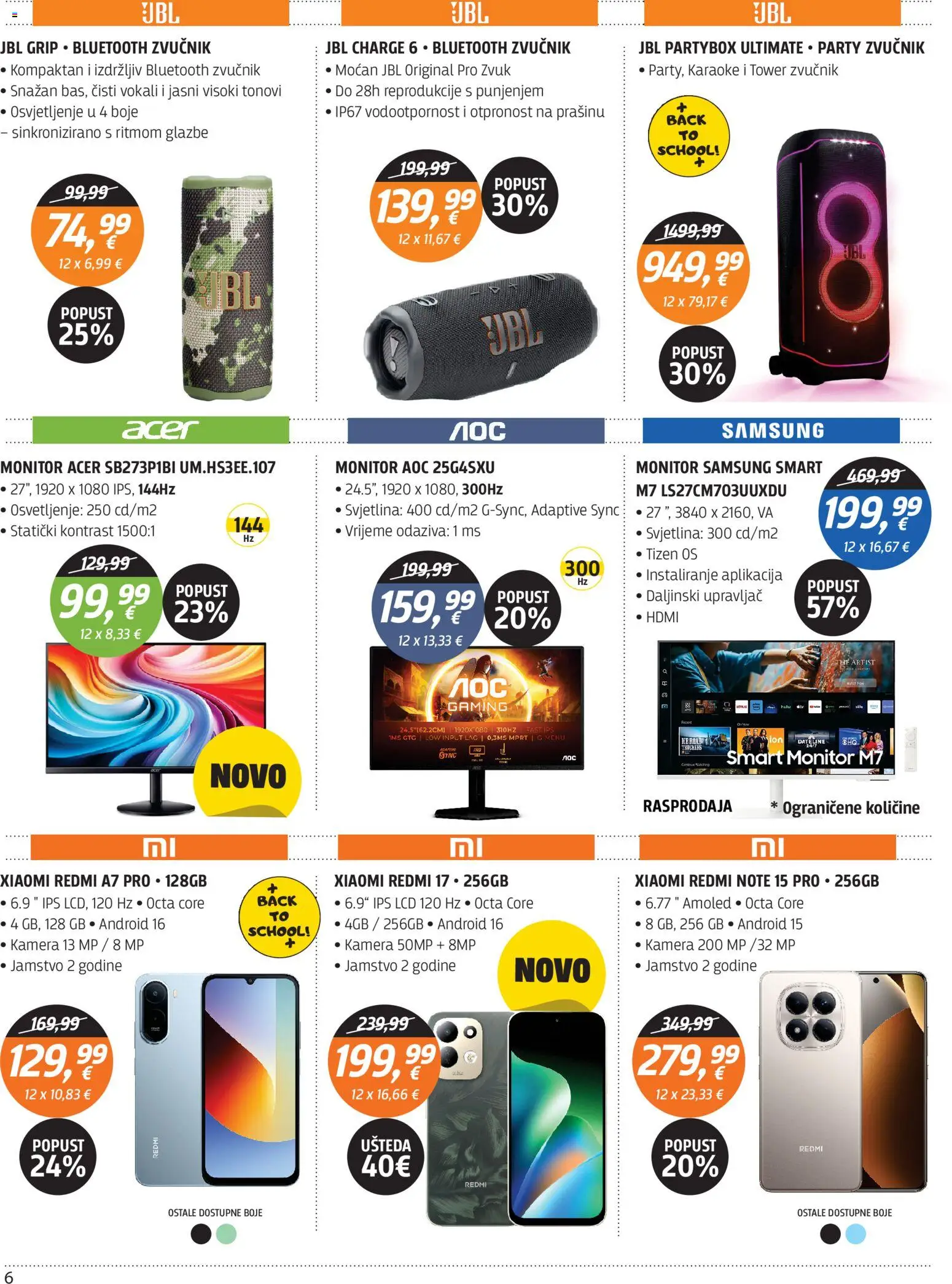 Centar Tehnike katalog akcija strana 6 – vrijedi od 10.8. do 31.8.2026.