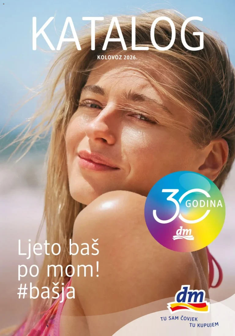dm katalog akcija strana 1 – vrijedi od 1.8. do 31.8.2026.