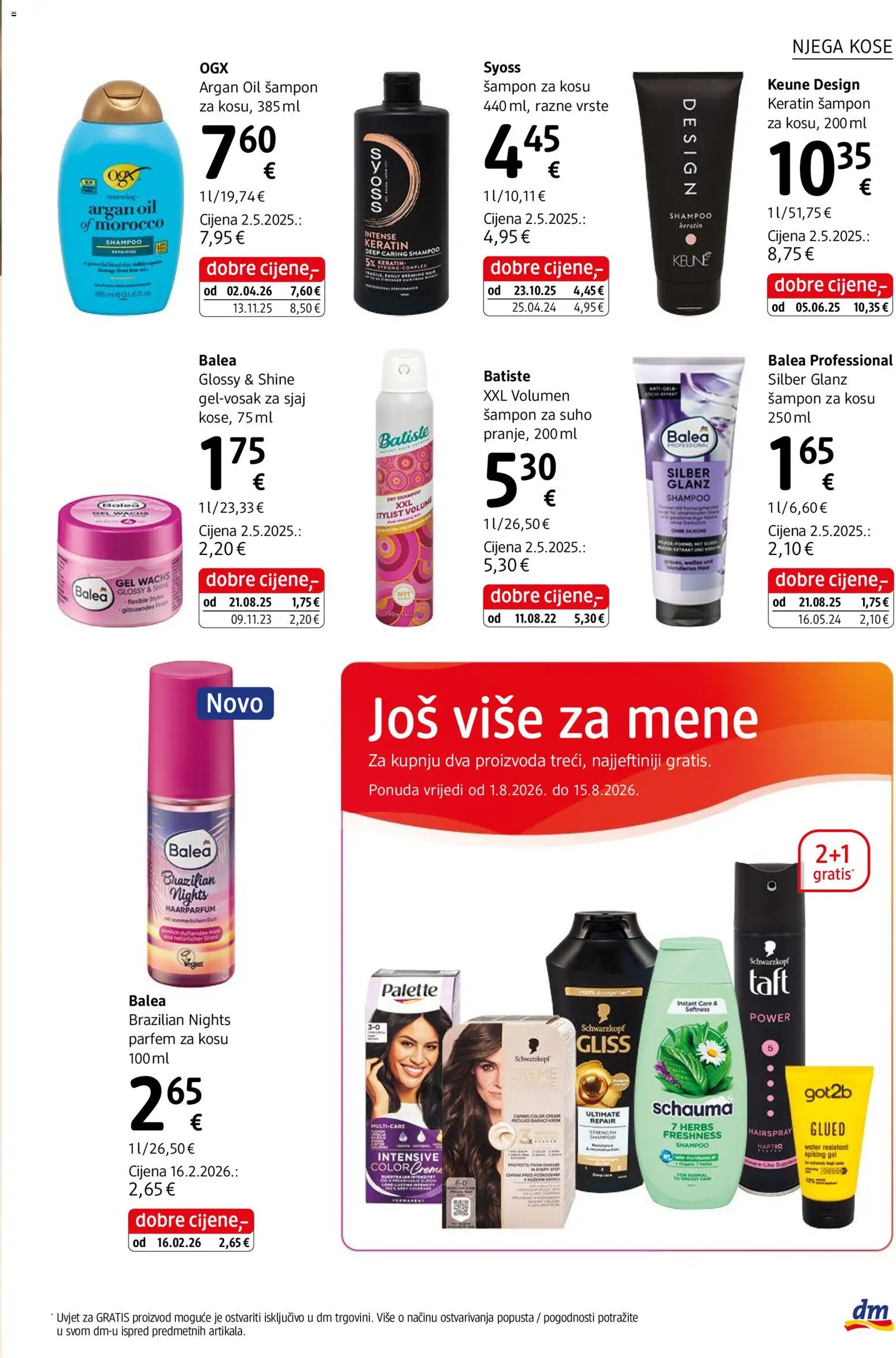 dm katalog akcija strana 19 – vrijedi od 1.8. do 31.8.2026.