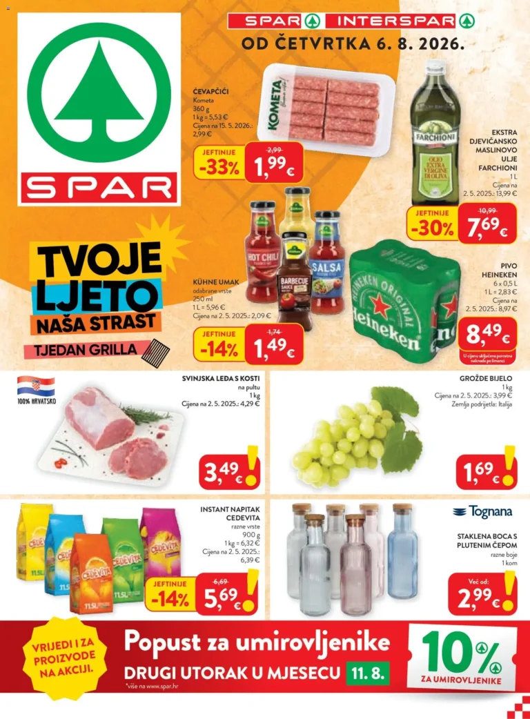 Interspar katalog akcija strana 1 – vrijedi od 4.8. do 11.8.2026.