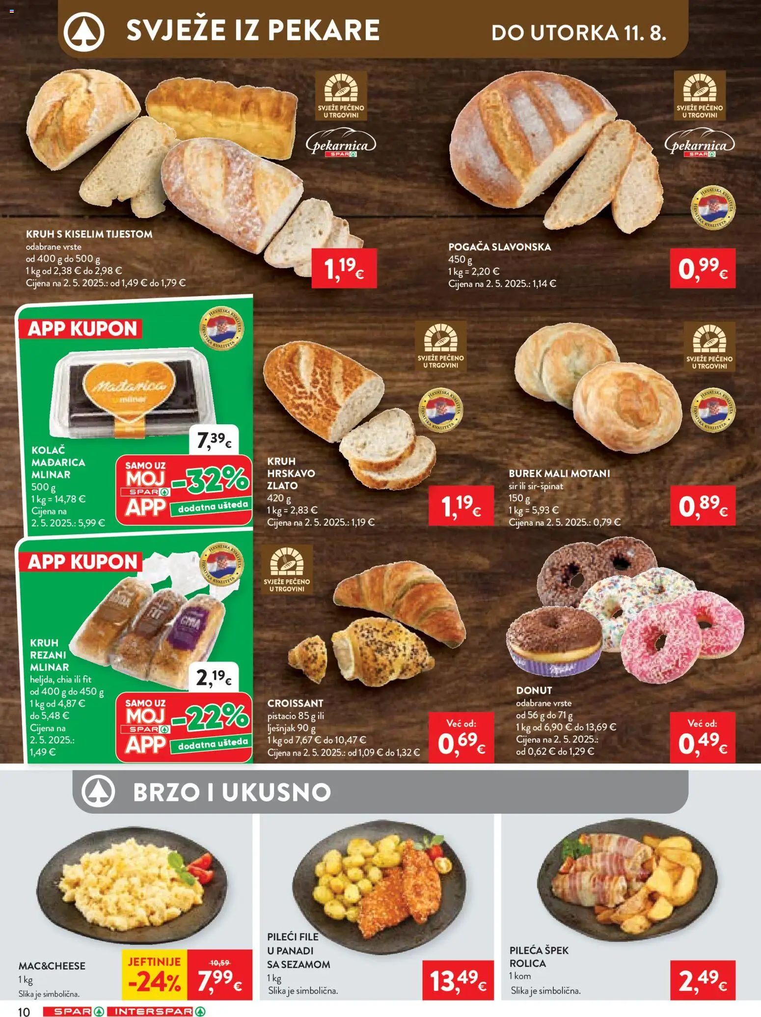 Interspar katalog akcija strana 10 – vrijedi od 4.8. do 11.8.2026.