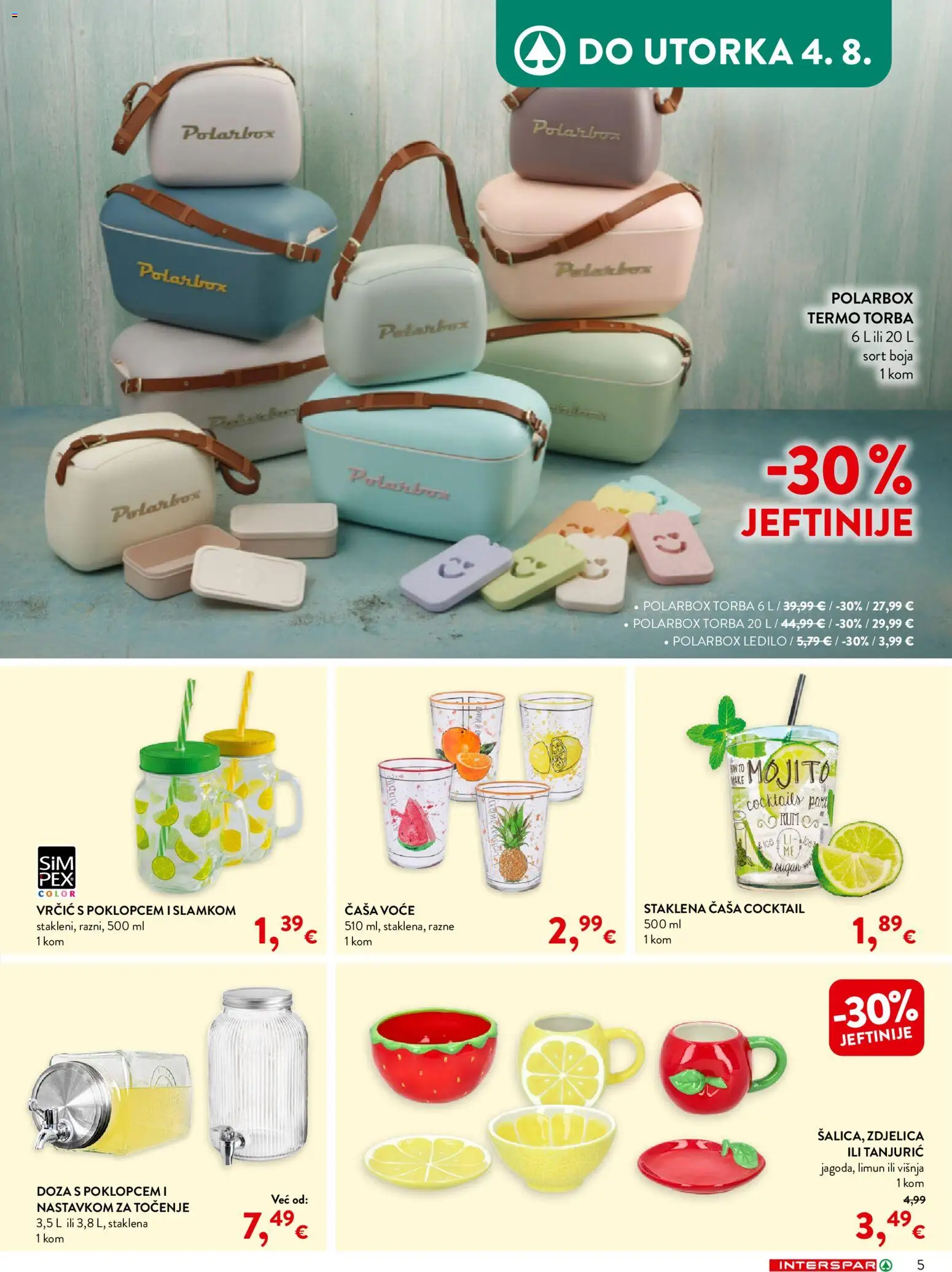 Interspar katalog akcija strana 8 – vrijedi od 27.5. do 4.8.2026.