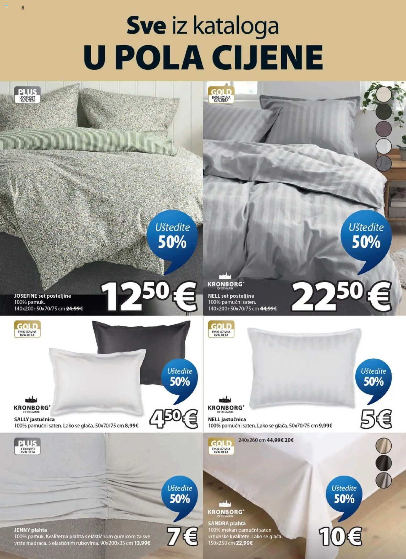 JYSK katalog akcija strana 8 – vrijedi od 5.8. do 18.8.2026.