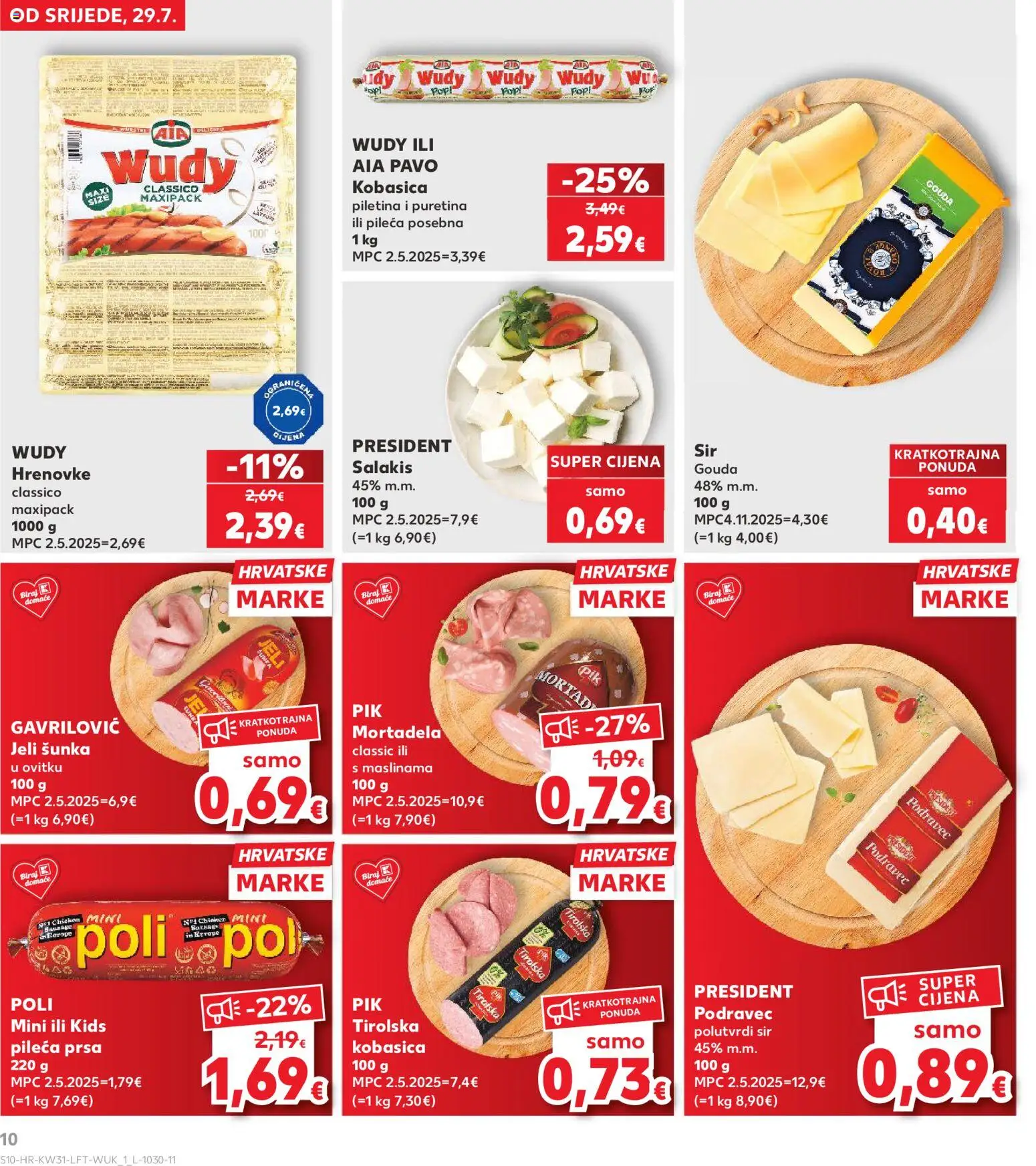 Kaufland katalog akcija strana 10 – vrijedi od 29.7. do 5.8.2026.