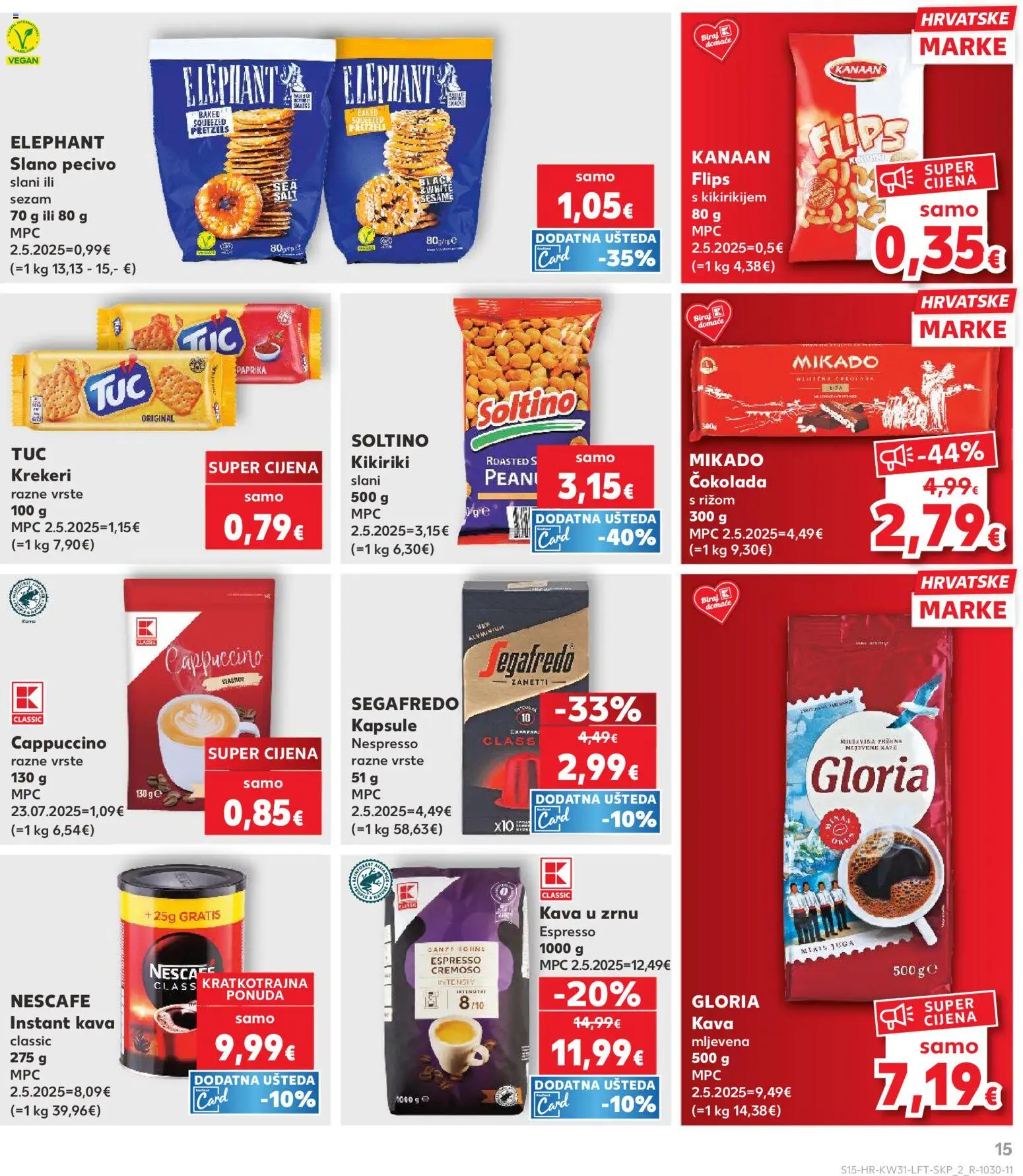 Kaufland katalog akcija strana 15 – vrijedi od 29.7. do 5.8.2026.