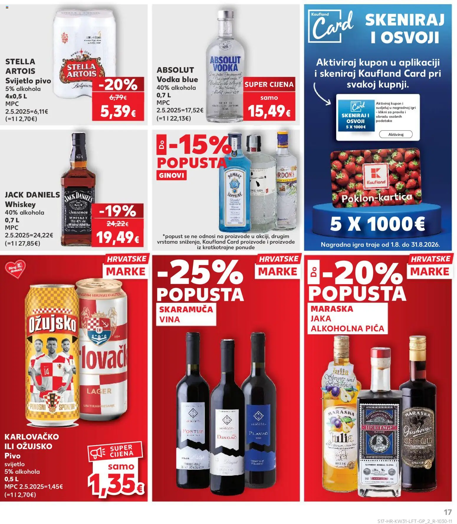 Kaufland katalog akcija strana 17 – vrijedi od 29.7. do 5.8.2026.