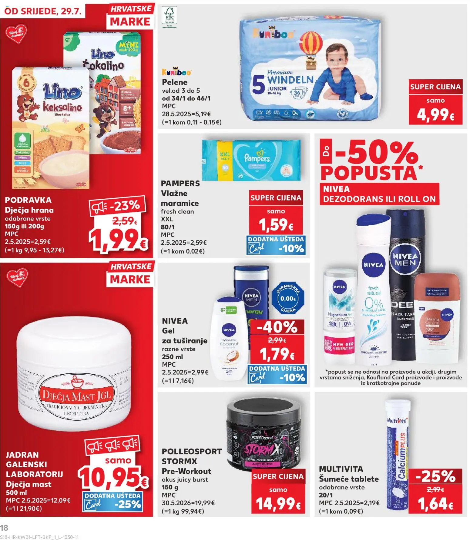 Kaufland katalog akcija strana 18 – vrijedi od 29.7. do 5.8.2026.