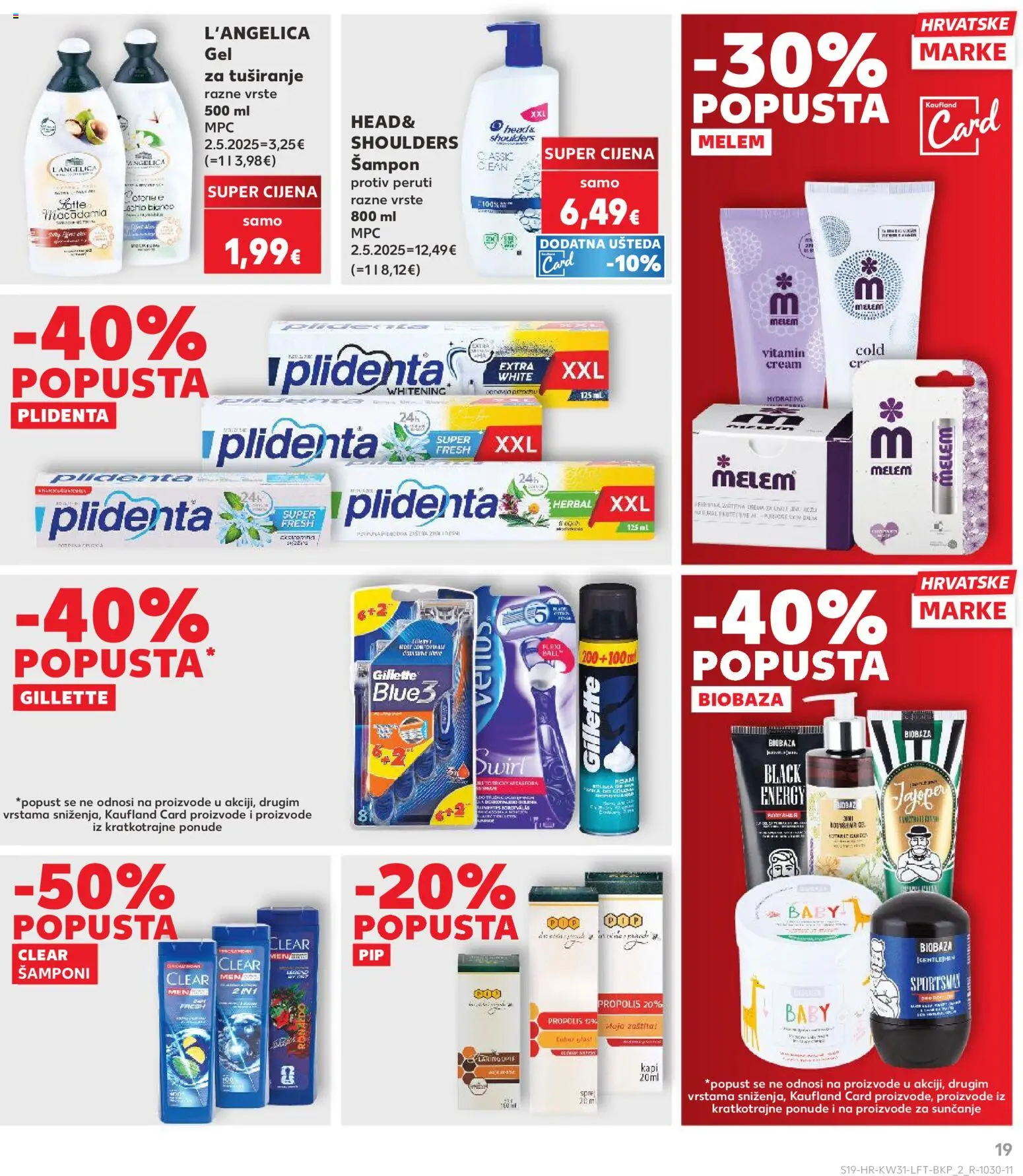 Kaufland katalog akcija strana 19 – vrijedi od 29.7. do 5.8.2026.