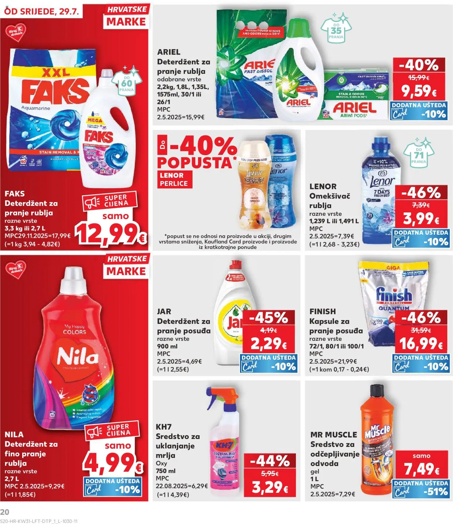 Kaufland katalog akcija strana 20 – vrijedi od 29.7. do 5.8.2026.