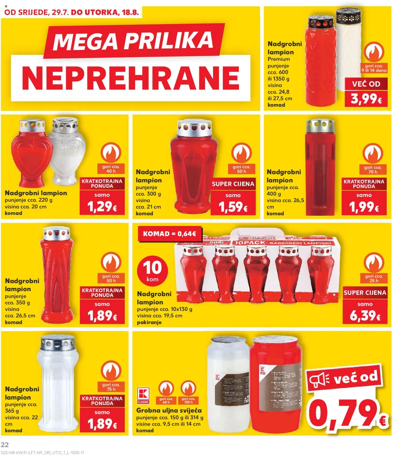 Kaufland katalog akcija strana 22 – vrijedi od 29.7. do 5.8.2026.