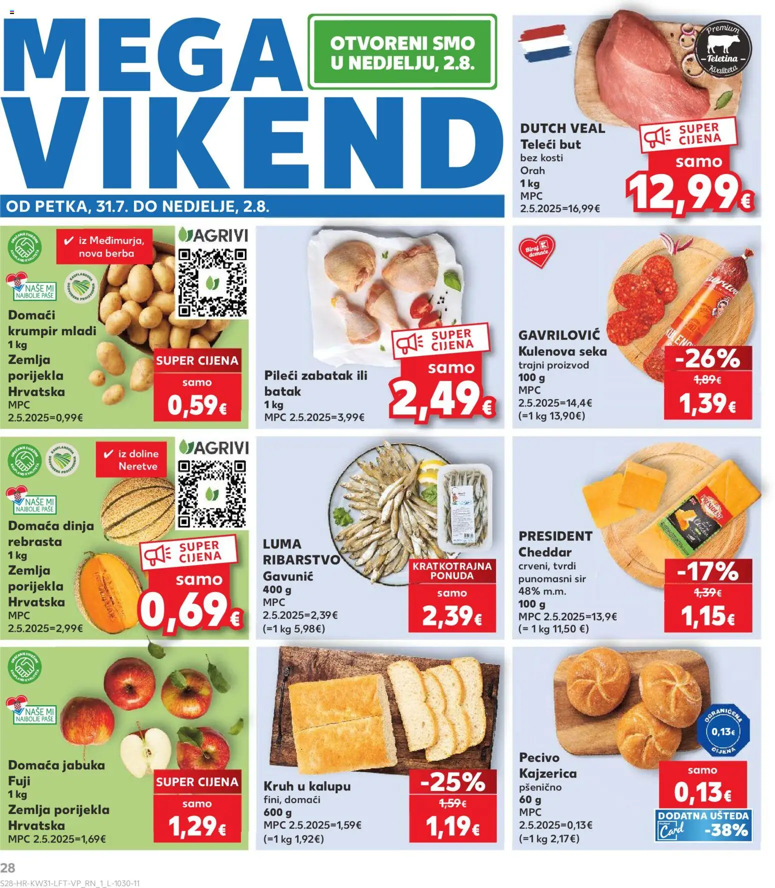 Kaufland katalog akcija strana 28 – vrijedi od 29.7. do 5.8.2026.