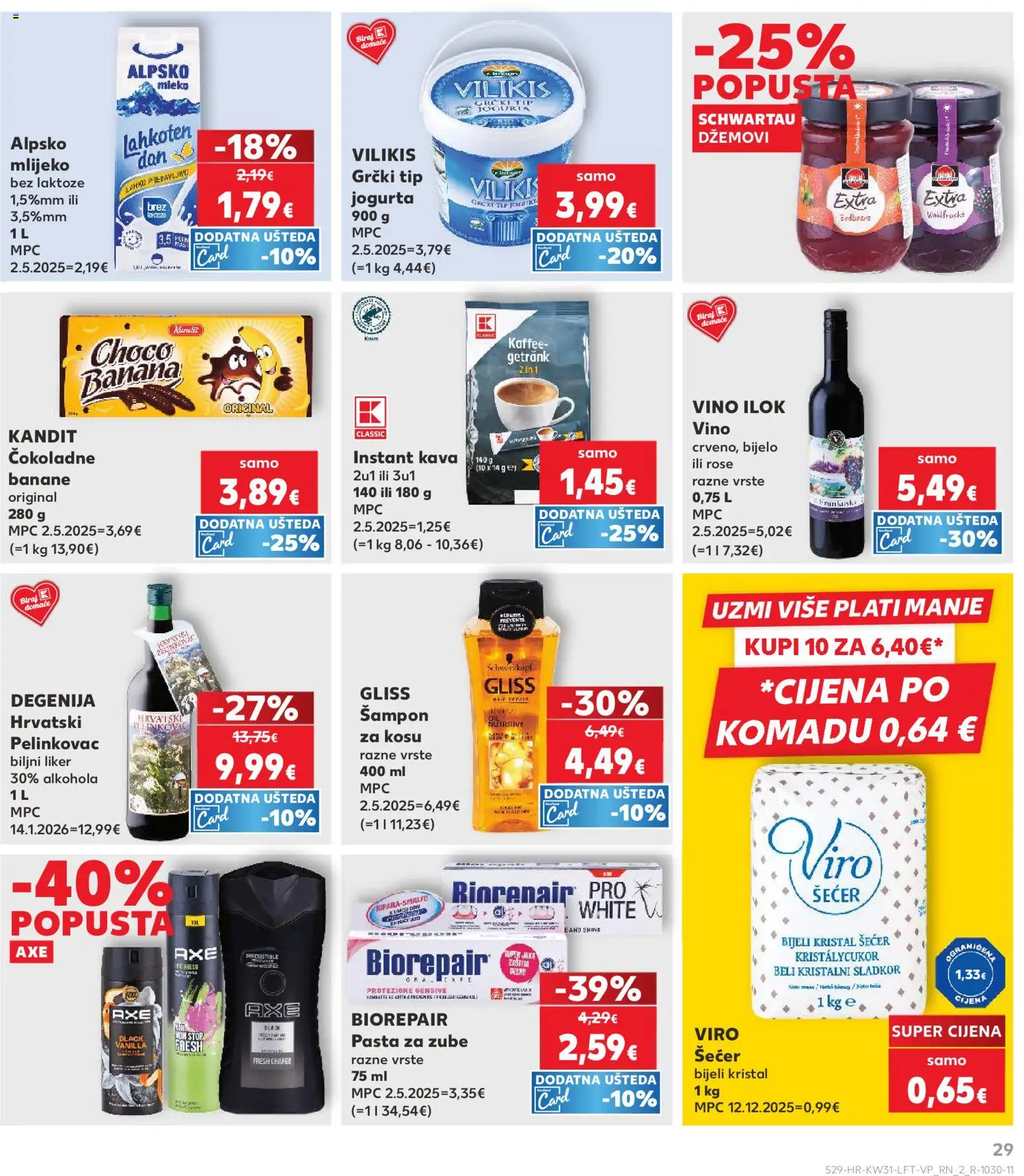 Kaufland katalog akcija strana 29 – vrijedi od 29.7. do 5.8.2026.
