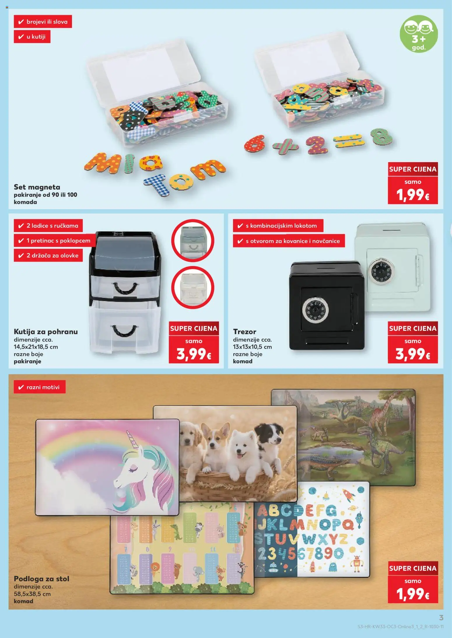 Kaufland katalog akcija strana 3 – vrijedi od 10.8. do 31.8.2026.