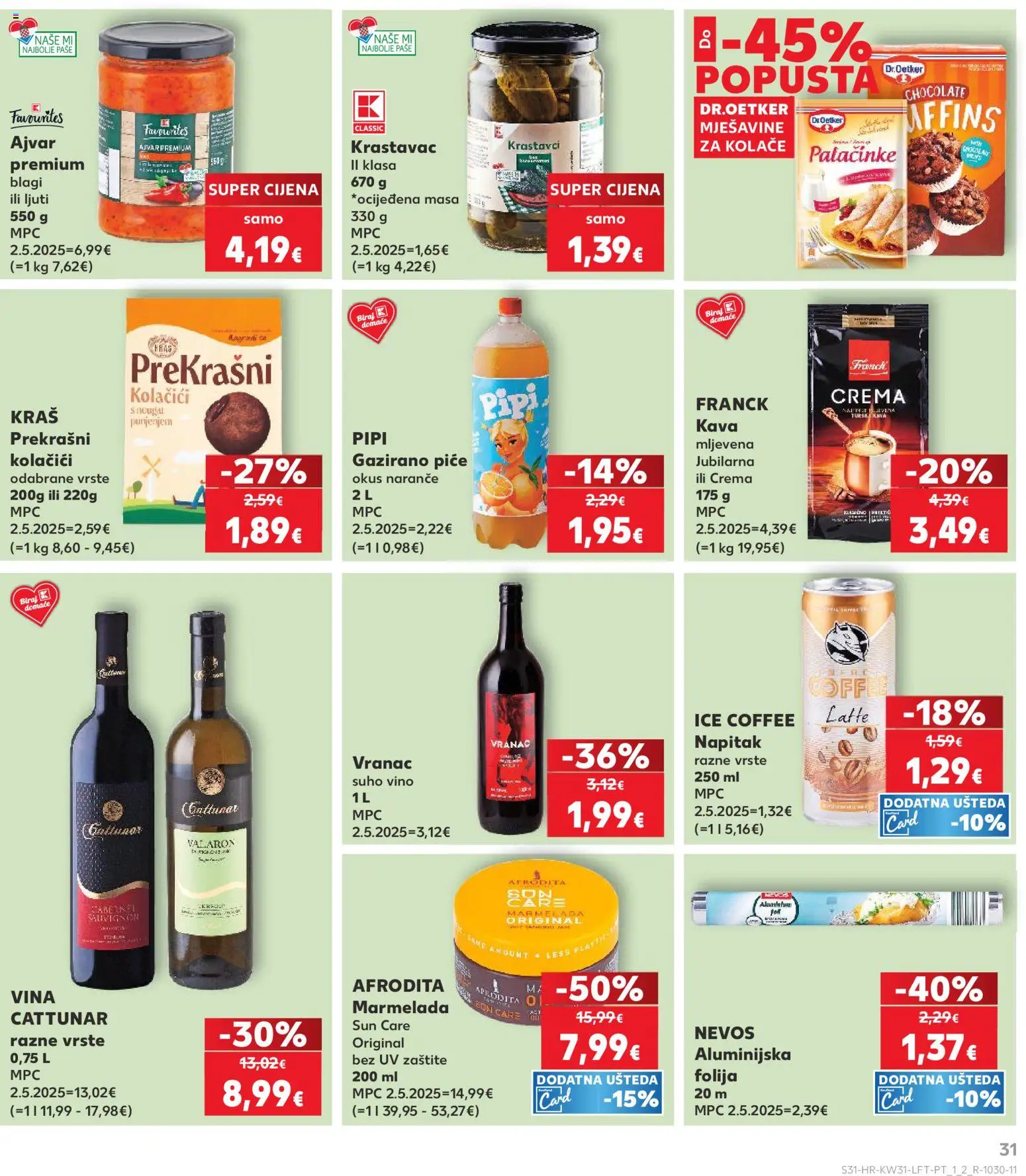 Kaufland katalog akcija strana 31 – vrijedi od 29.7. do 5.8.2026.