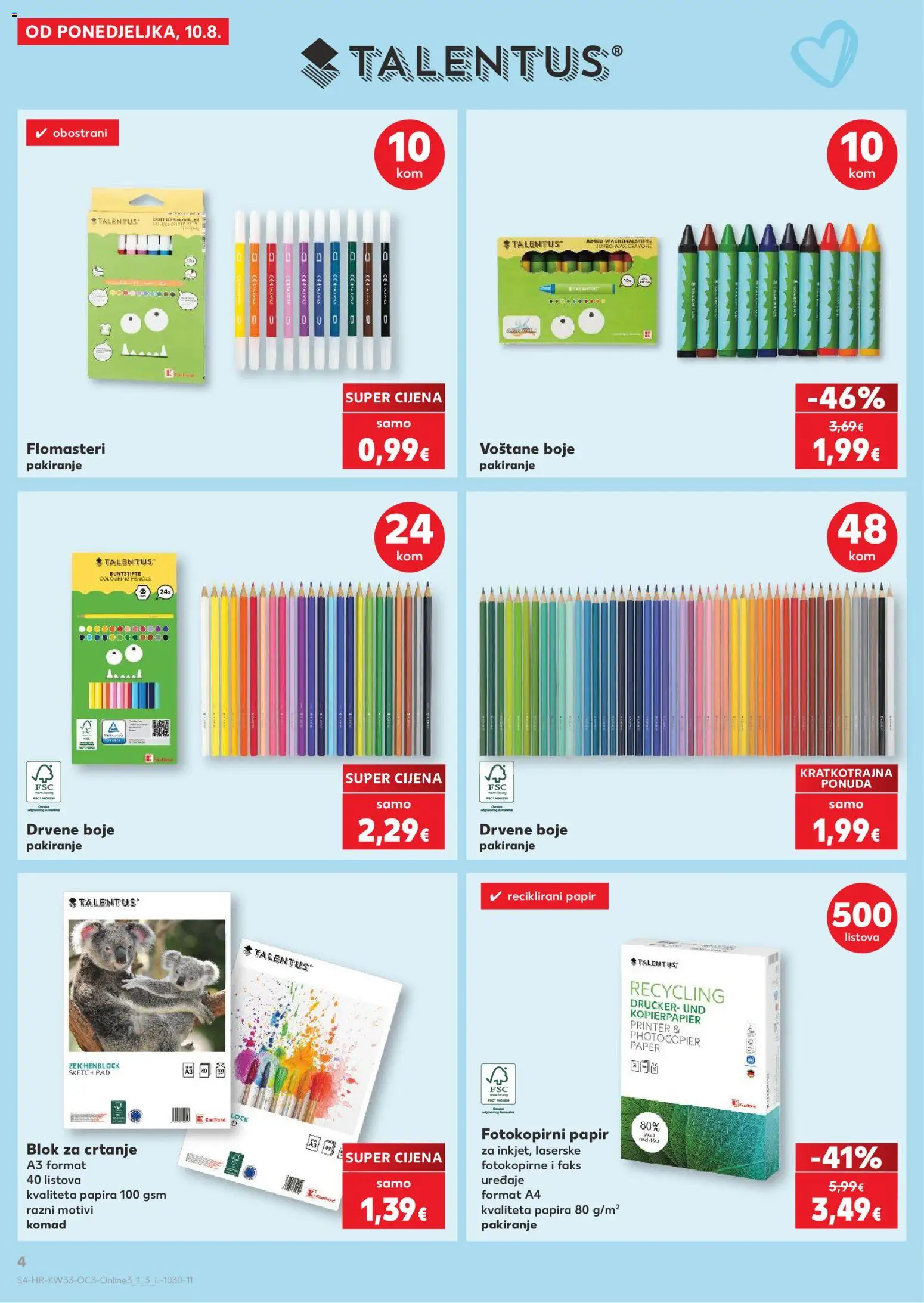 Kaufland katalog akcija strana 4 – vrijedi od 10.8. do 31.8.2026.