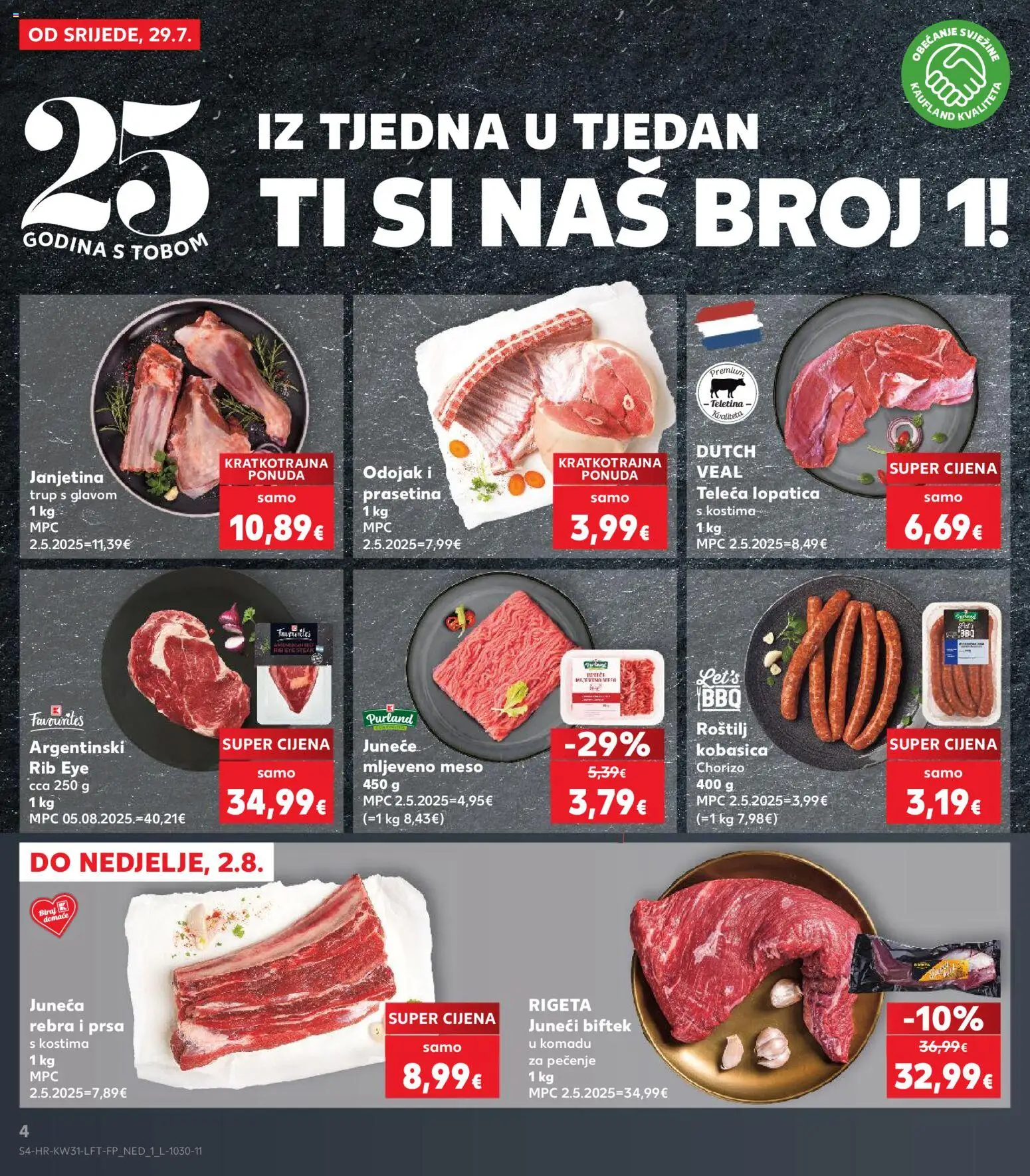 Kaufland katalog akcija strana 4 – vrijedi od 29.7. do 5.8.2026.