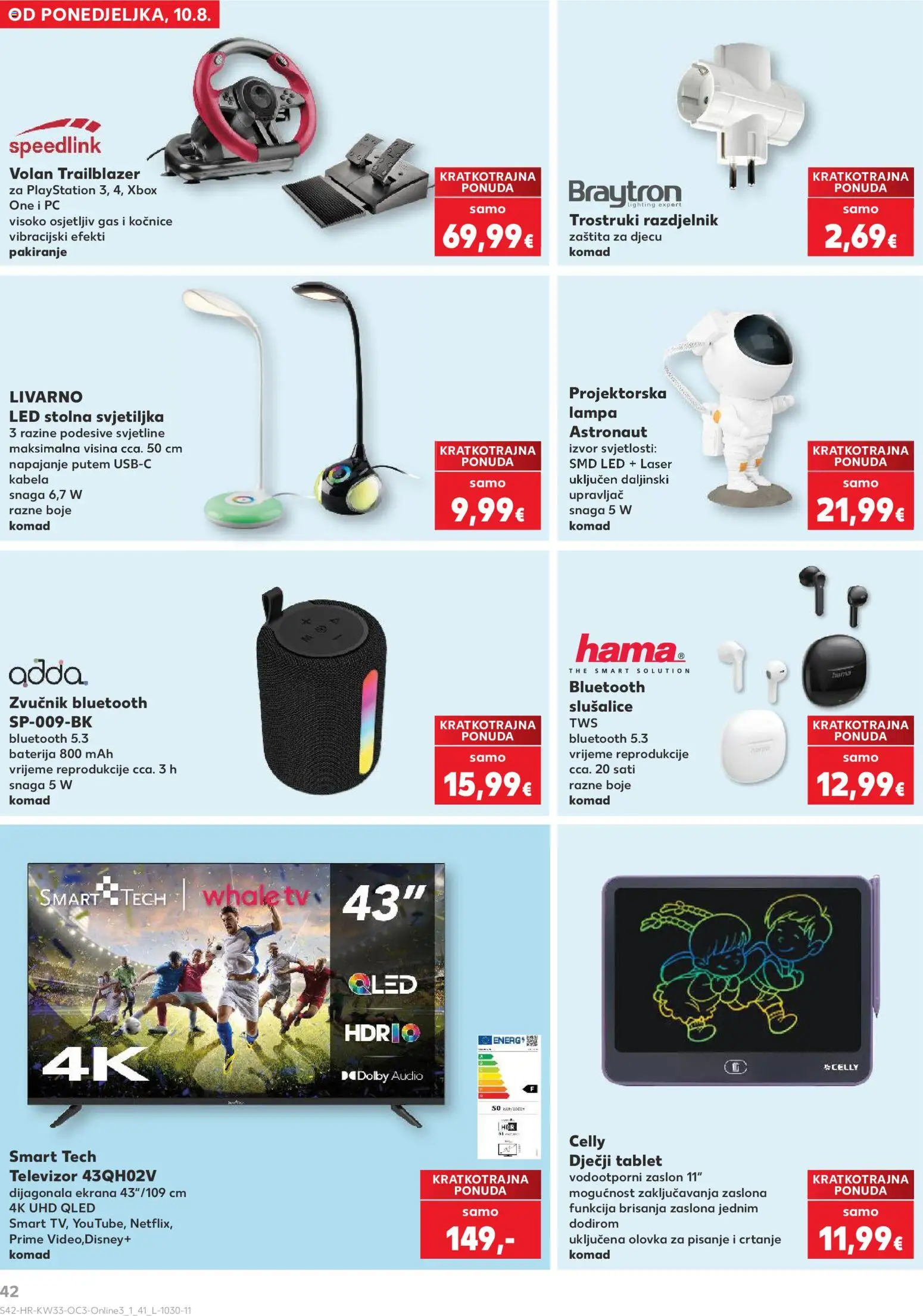 Kaufland katalog akcija strana 42 – vrijedi od 10.8. do 31.8.2026.