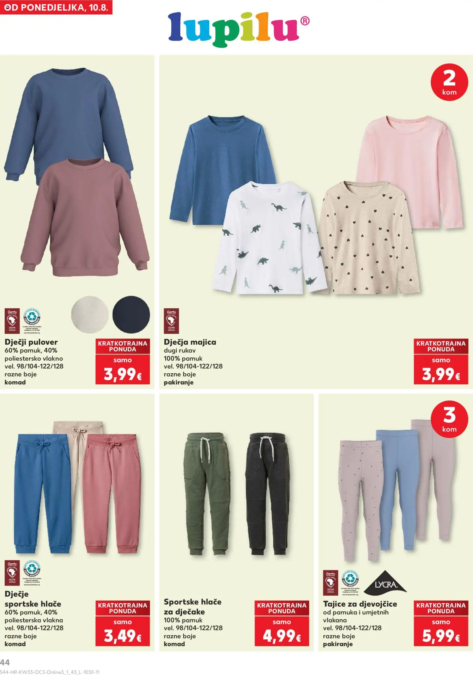 Kaufland katalog akcija strana 44 – vrijedi od 10.8. do 31.8.2026.