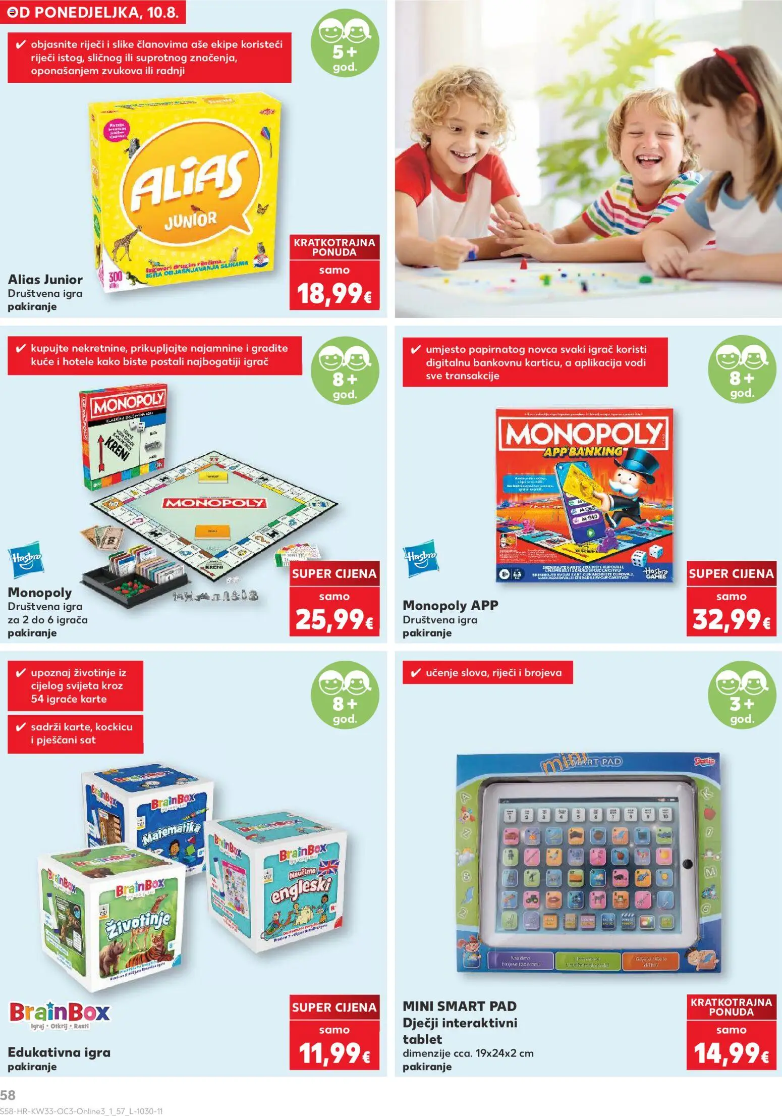 Kaufland katalog akcija strana 58 – vrijedi od 10.8. do 31.8.2026.