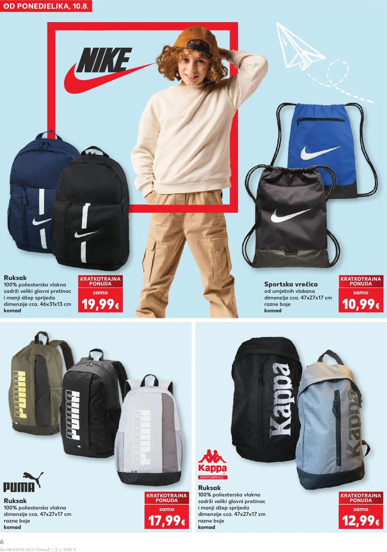 Kaufland katalog akcija strana 6 – vrijedi od 10.8. do 31.8.2026.