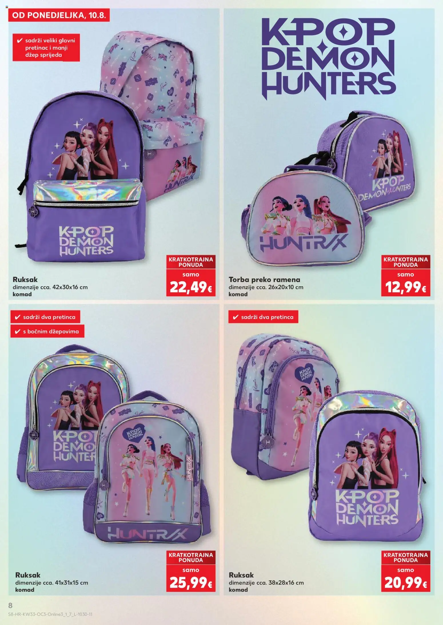 Kaufland katalog akcija strana 8 – vrijedi od 10.8. do 31.8.2026.