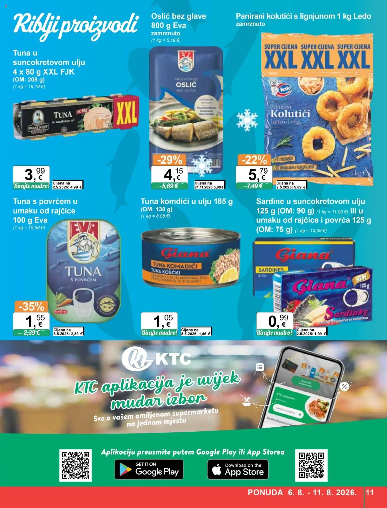 KTC katalog akcija strana 11 – vrijedi od 6.8. do 11.8.2026.