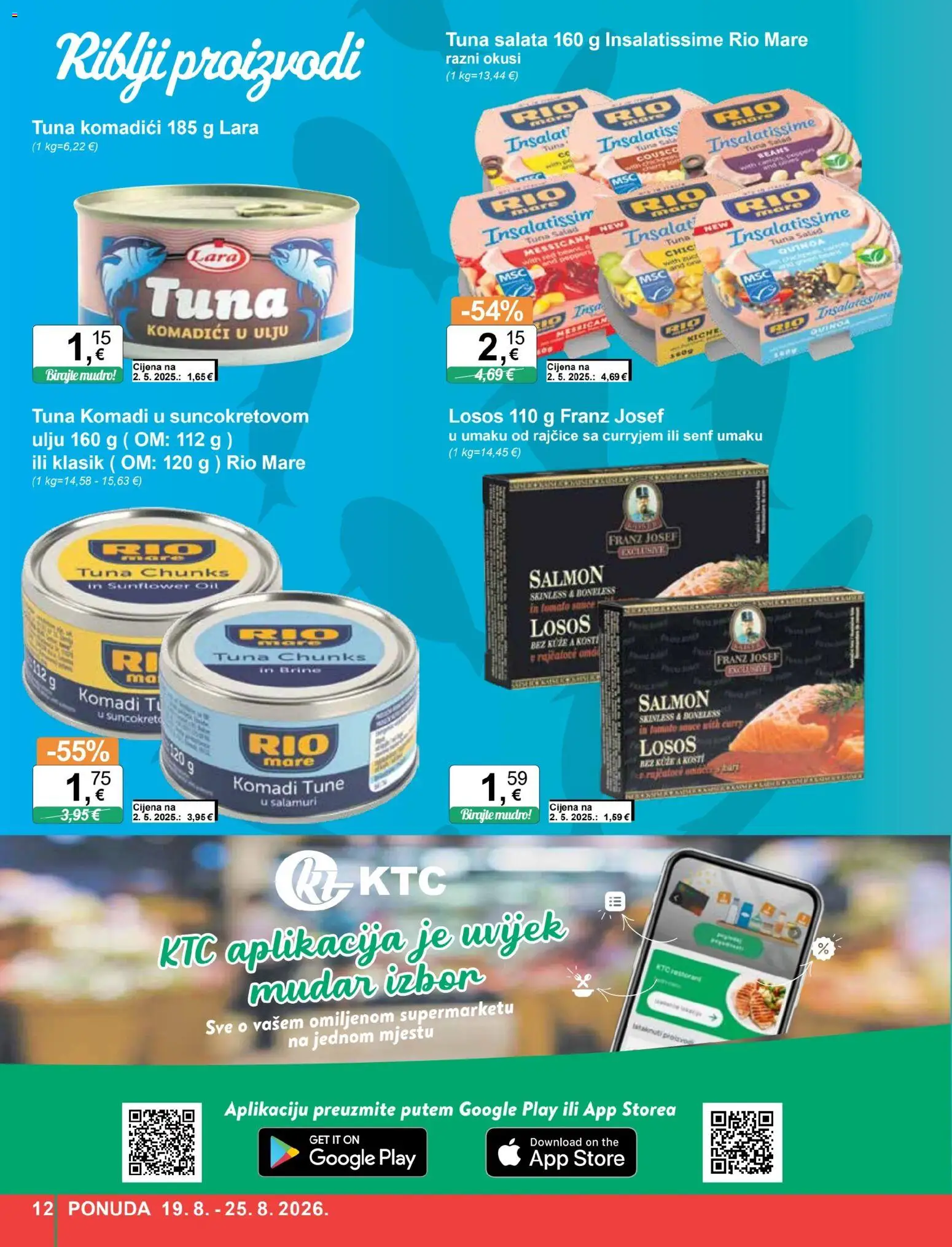 KTC katalog akcija strana 12 – vrijedi od 19.8. do 25.8.2026.