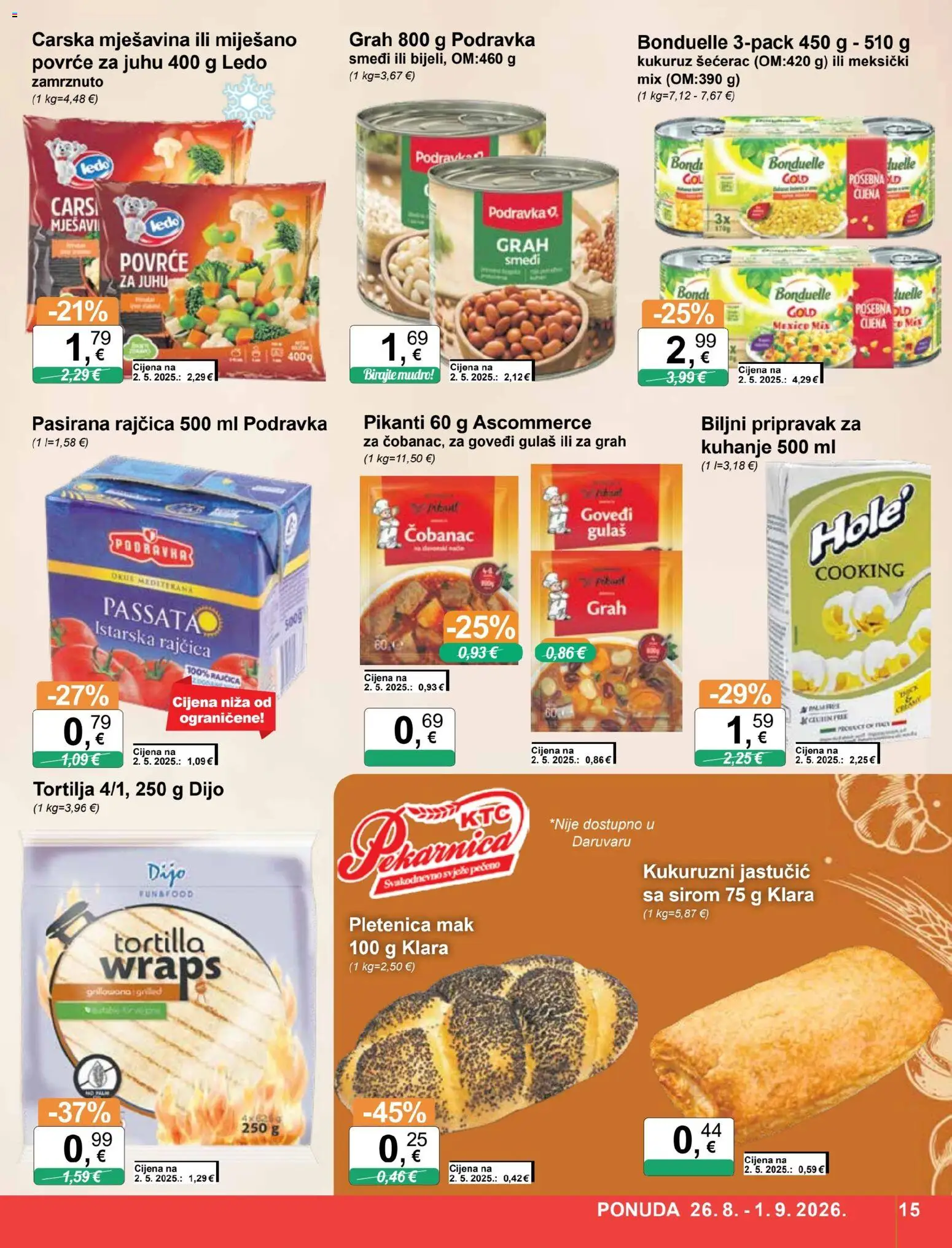 KTC katalog akcija strana 15 – vrijedi od 26.8. do 1.9.2026.