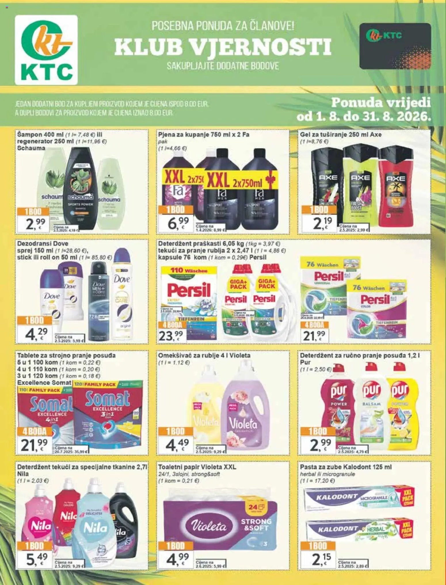 KTC katalog akcija strana 2 – vrijedi od 29.7. do 4.8.2026.