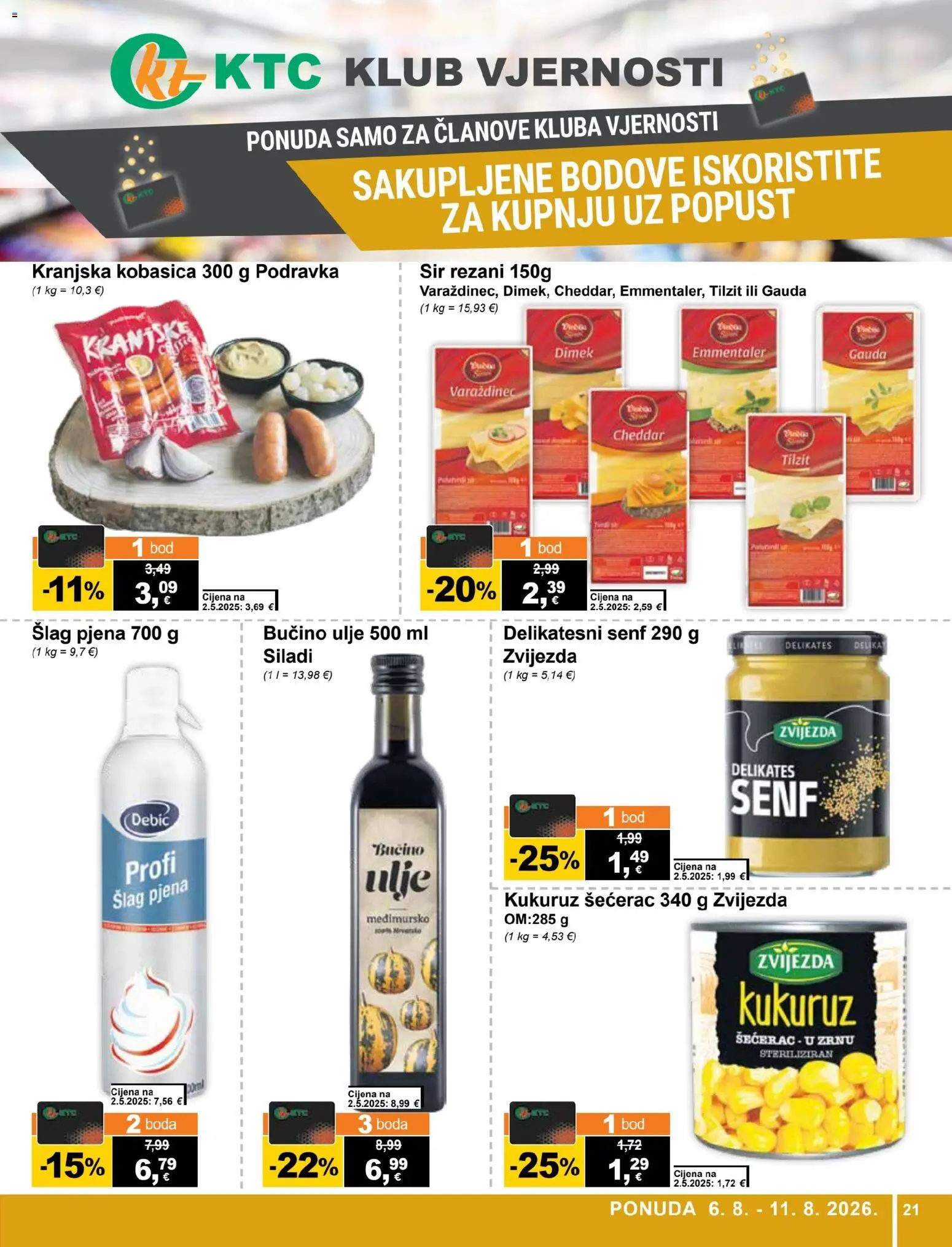 KTC katalog akcija strana 21 – vrijedi od 6.8. do 11.8.2026.