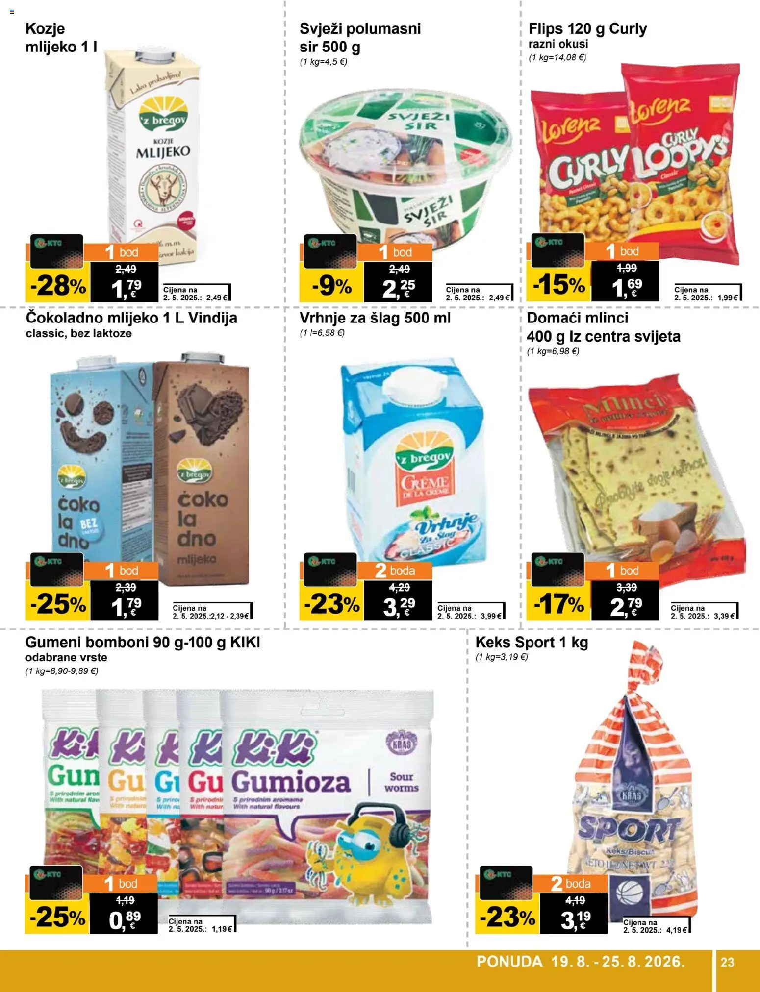KTC katalog akcija strana 23 – vrijedi od 19.8. do 25.8.2026.