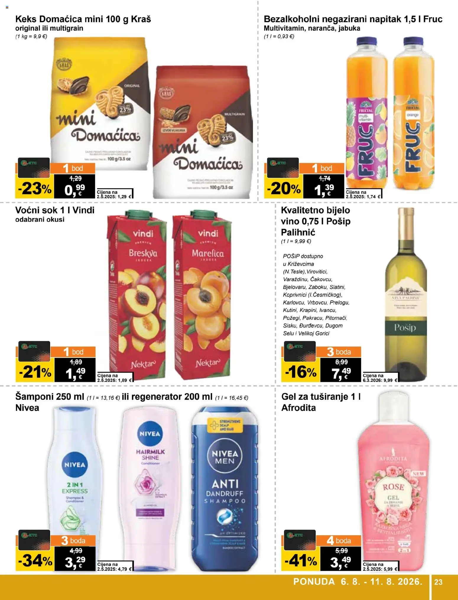 KTC katalog akcija strana 23 – vrijedi od 6.8. do 11.8.2026.