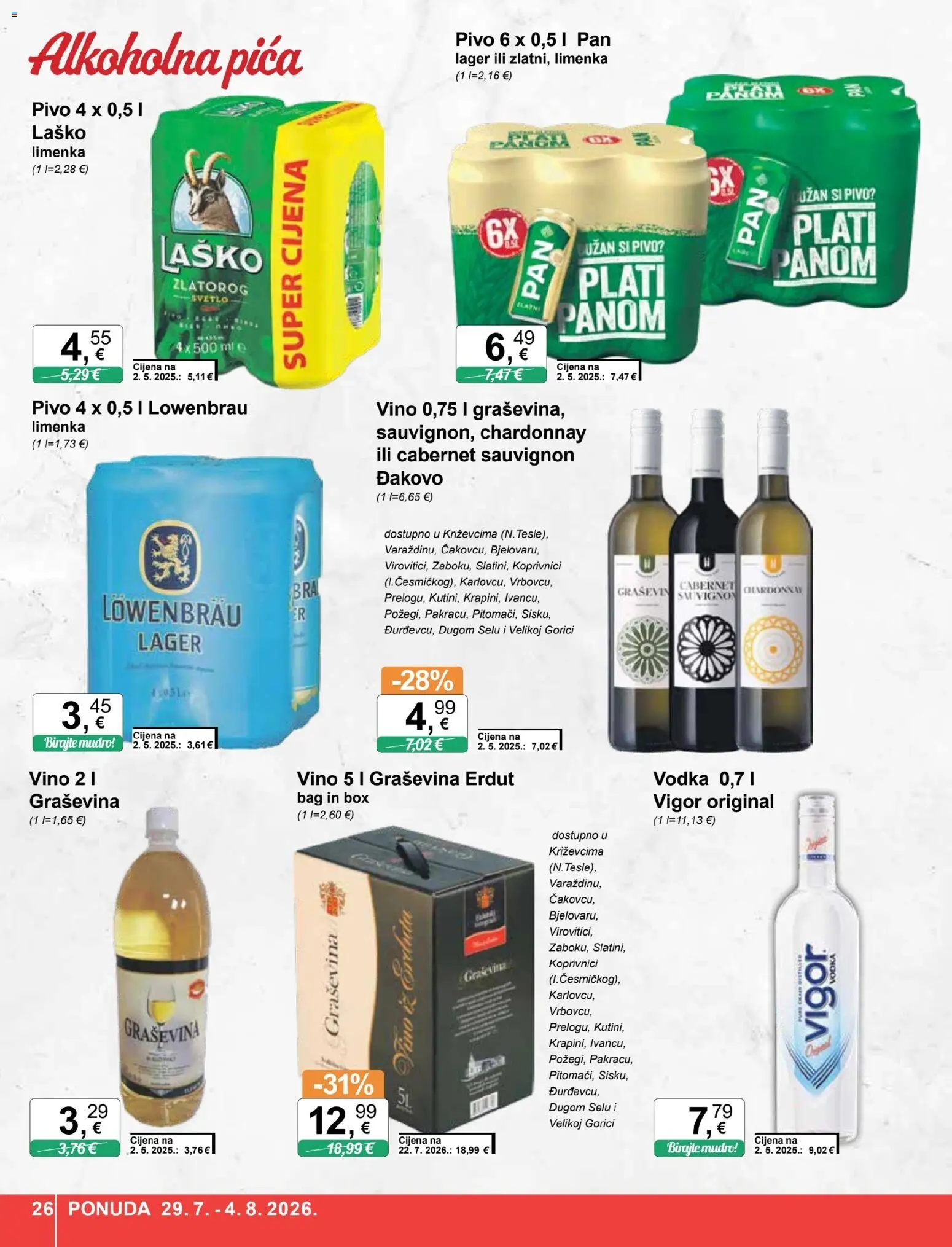 KTC katalog akcija strana 26 – vrijedi od 29.7. do 4.8.2026.