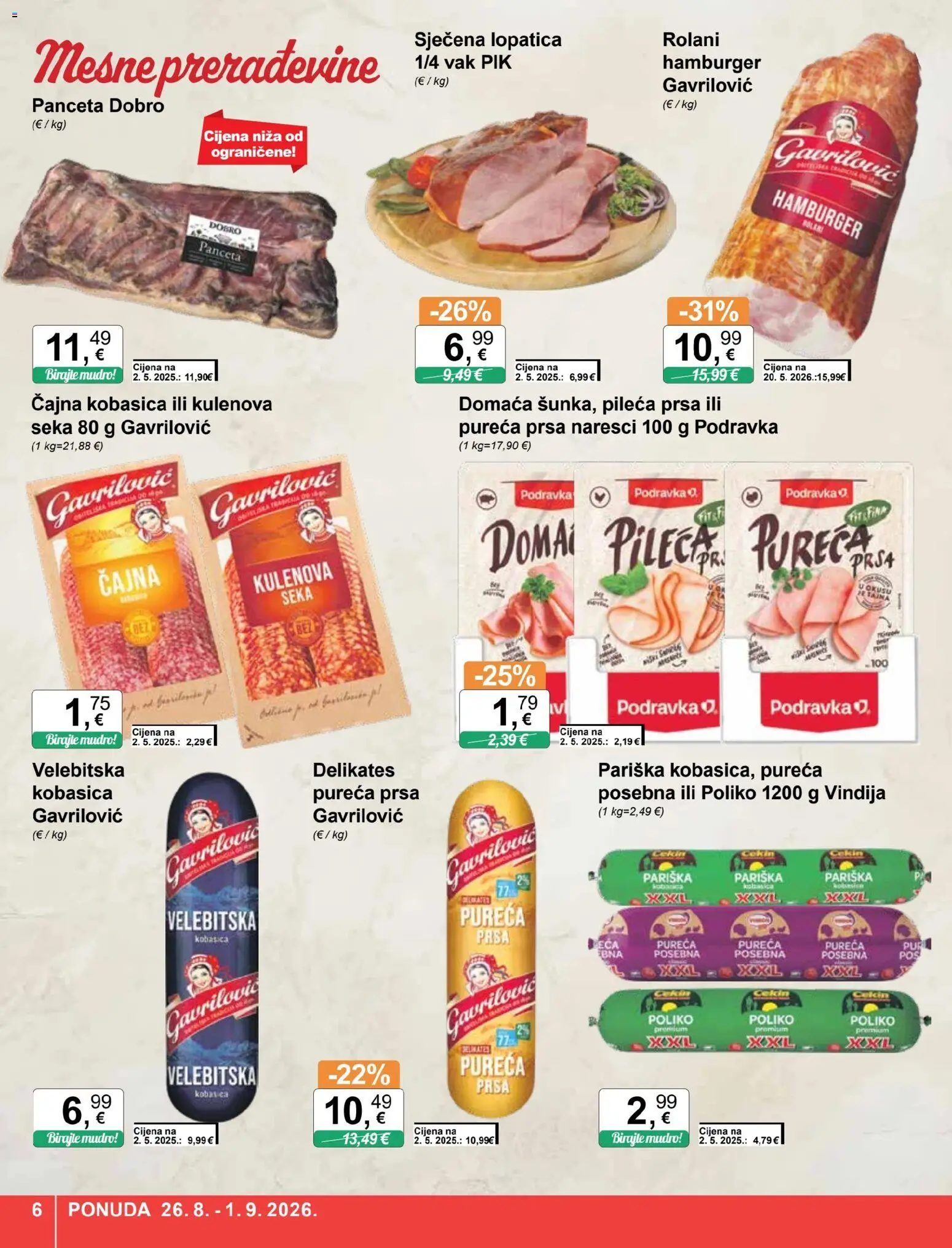 KTC katalog akcija strana 6 – vrijedi od 26.8. do 1.9.2026.