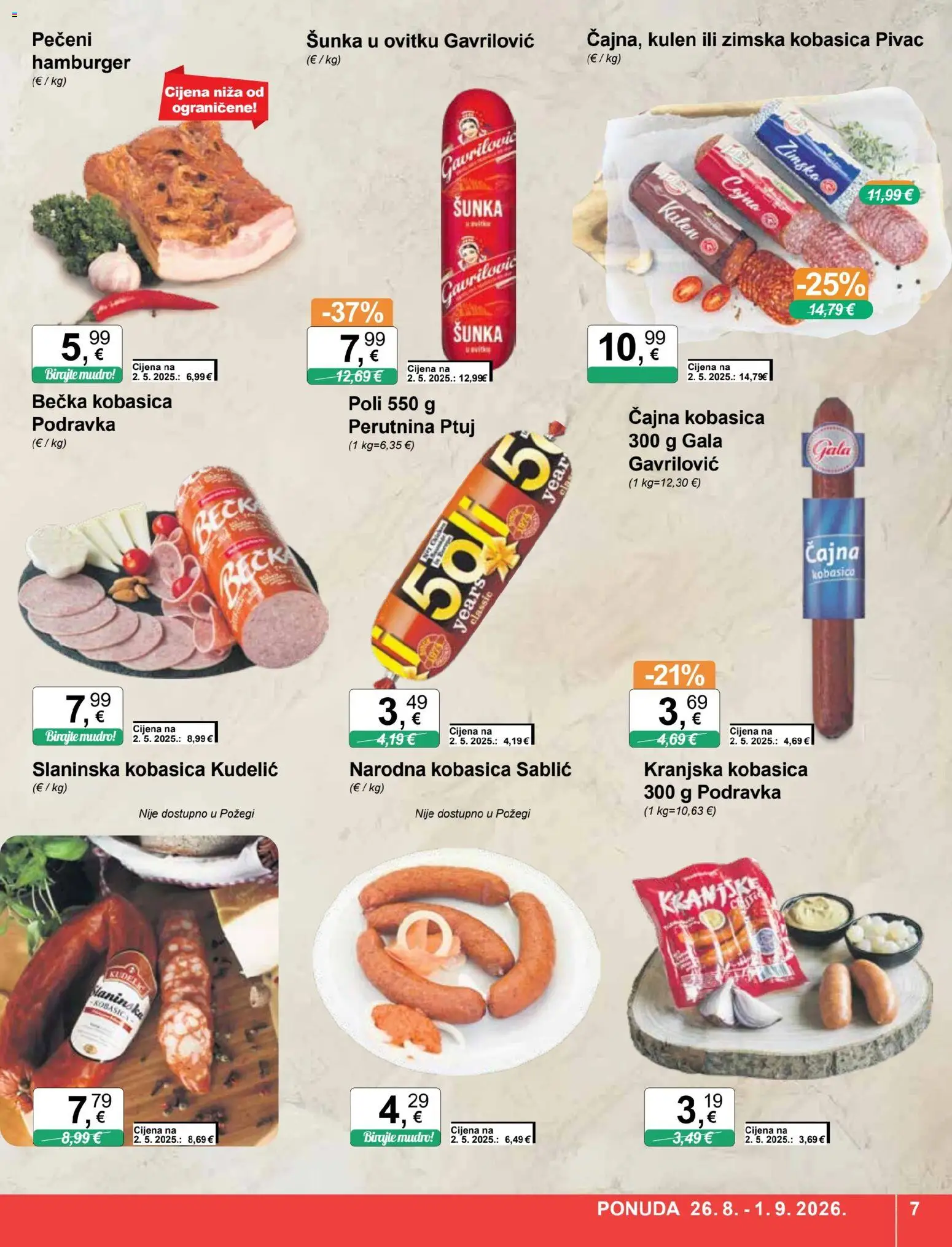 KTC katalog akcija strana 7 – vrijedi od 26.8. do 1.9.2026.