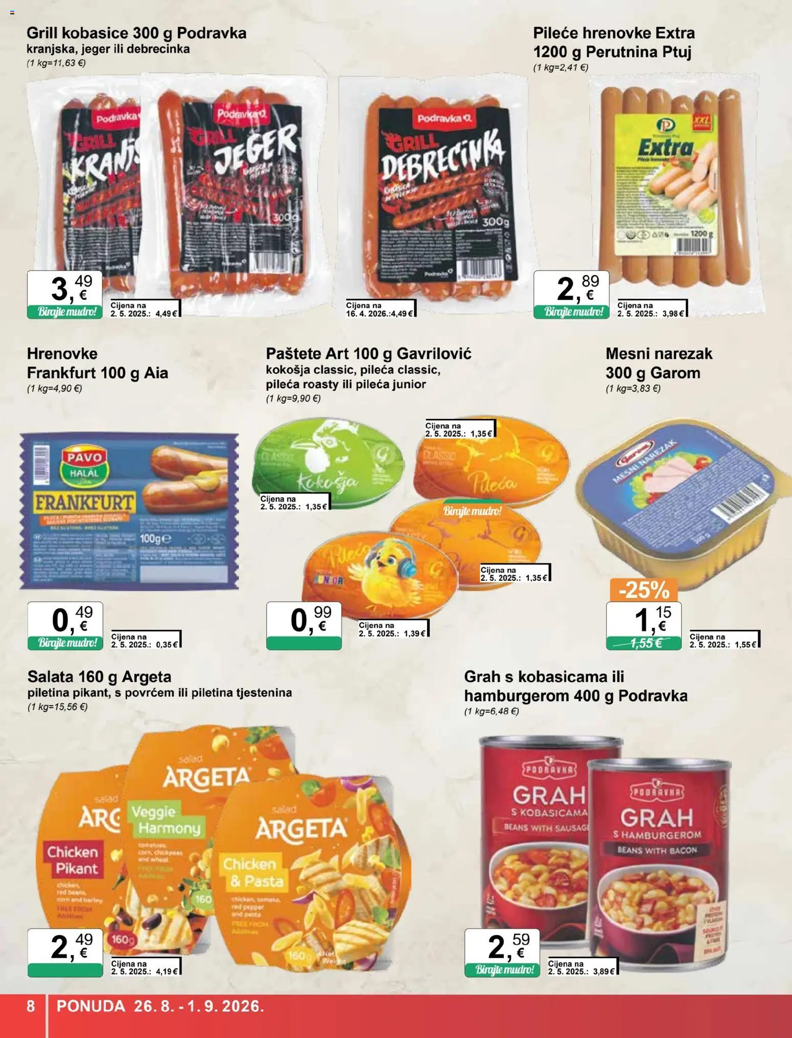 KTC katalog akcija strana 8 – vrijedi od 26.8. do 1.9.2026.