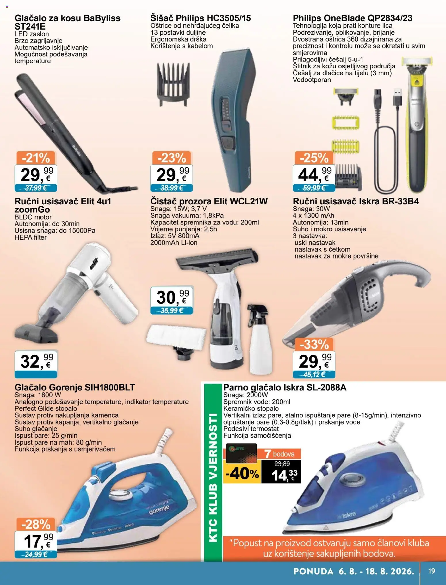 KTC katalog akcija strana 9 – vrijedi od 6.8. do 18.8.2026.