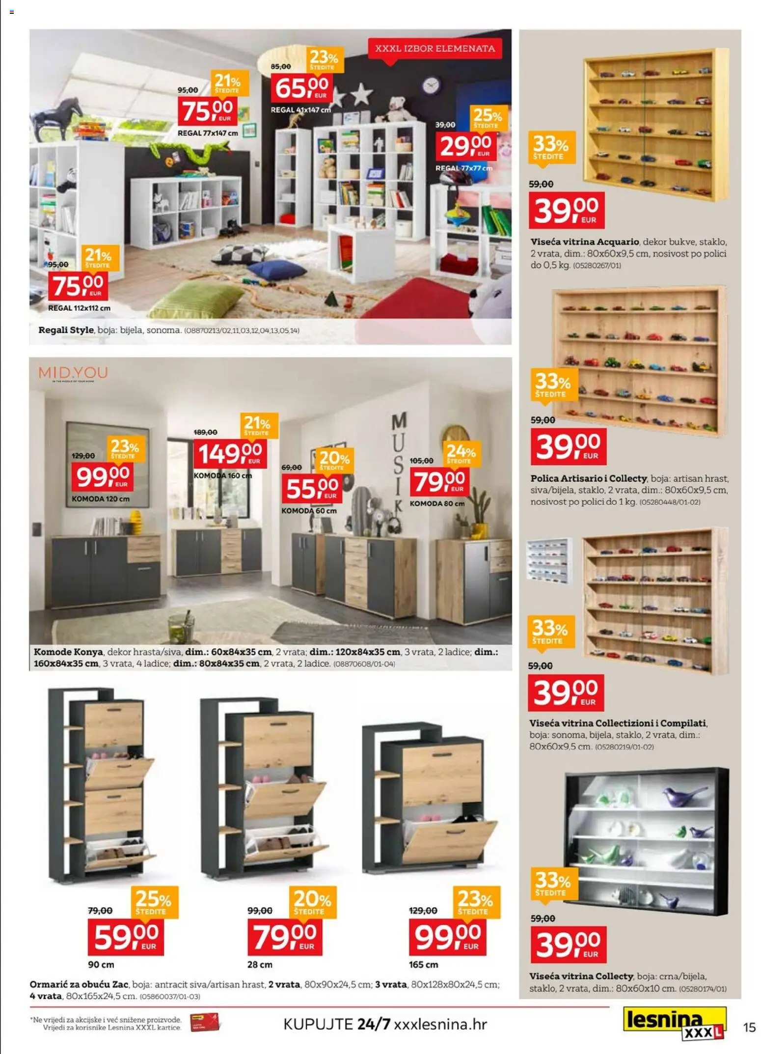 Lesnina katalog akcija strana 15 – vrijedi od 3.8. do 26.8.2026.
