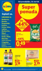 Lidl katalog akcija strana 1 – vrijedi od 3.8. do 9.8.2026.