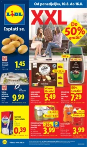 Lidl katalog akcija strana 1 – vrijedi od 10.8. do 16.8.2026.