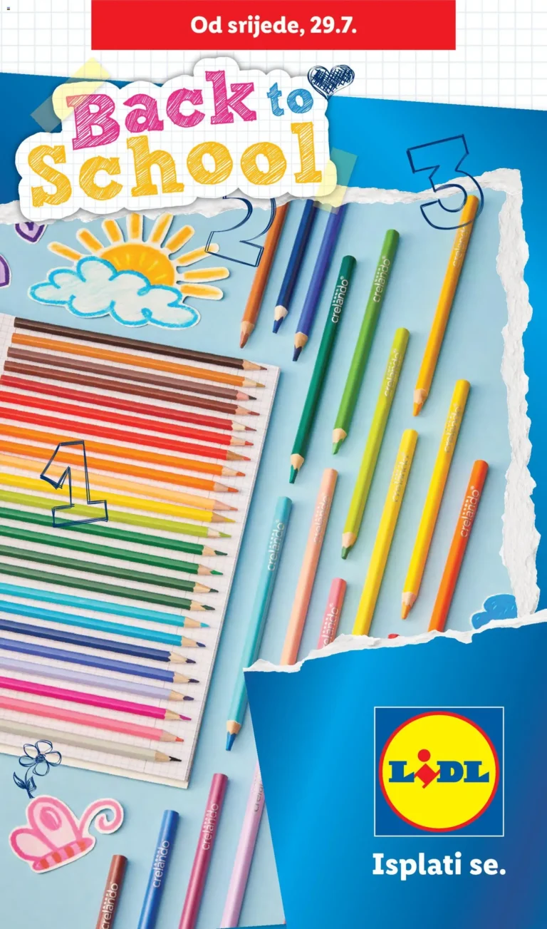 Lidl katalog akcija strana 1 – vrijedi od 29.7. do 1.9.2026.