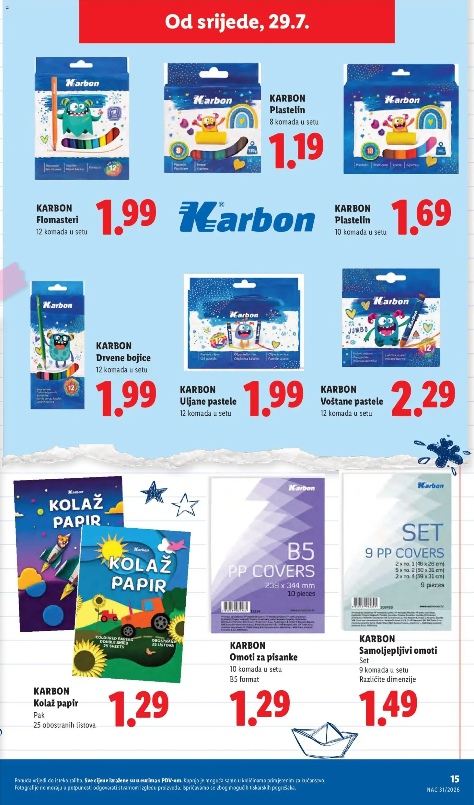 Lidl katalog akcija strana 15 – vrijedi od 29.7. do 1.9.2026.