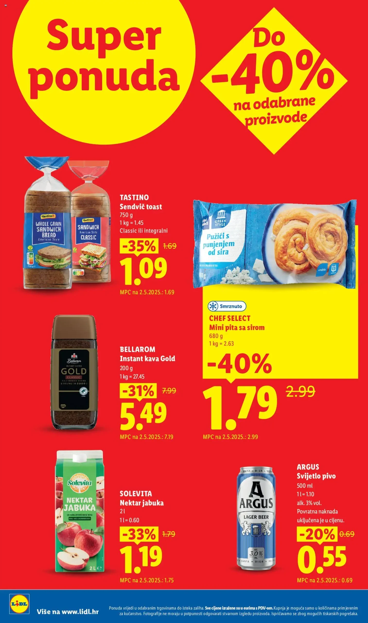 Lidl katalog akcija strana 2 – vrijedi od 3.8. do 9.8.2026.