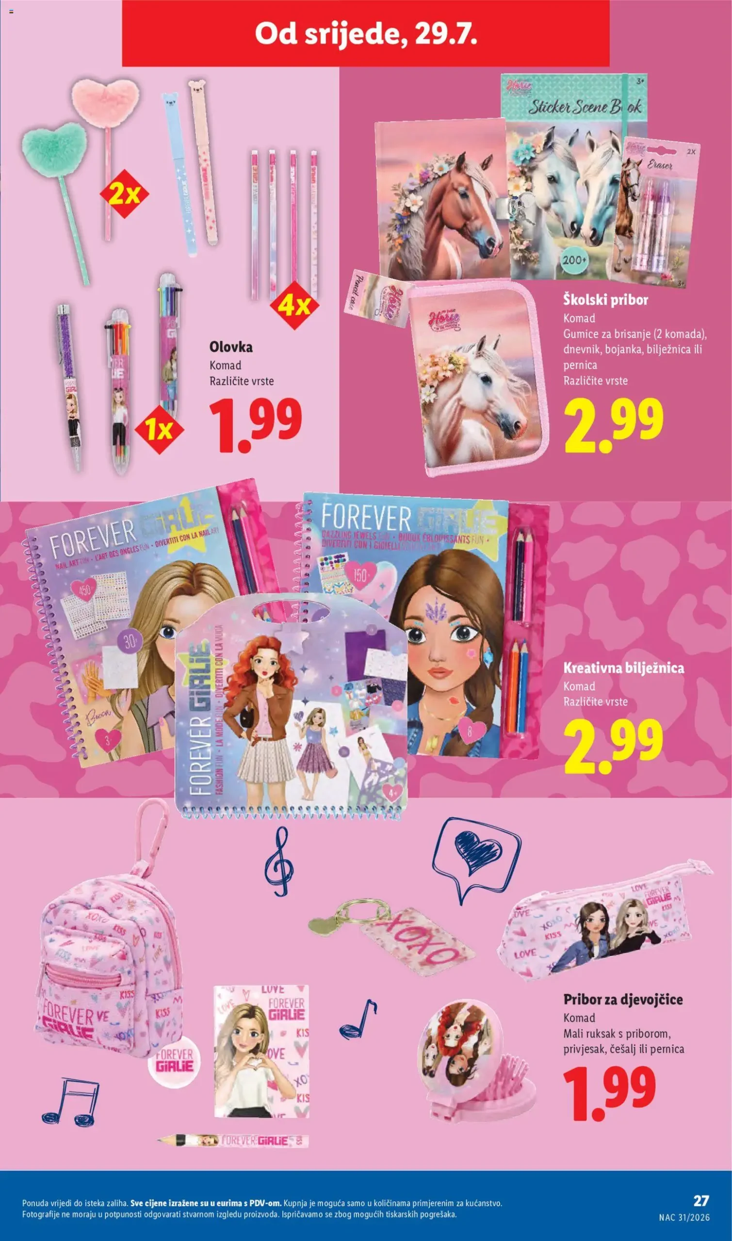 Lidl katalog akcija strana 27 – vrijedi od 29.7. do 1.9.2026.
